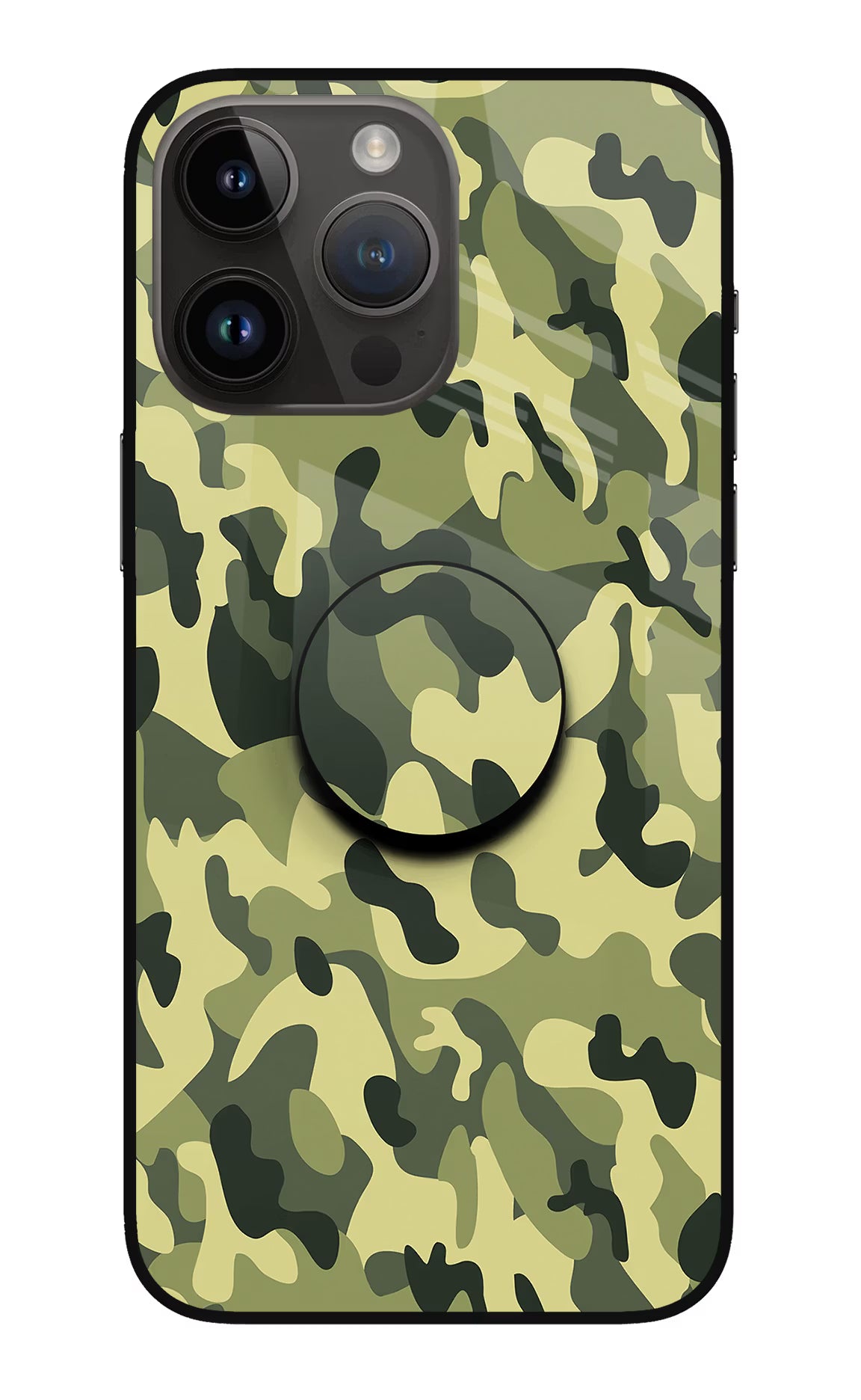 Camouflage iPhone 14 Pro Max Glass Case - Camouflage iPhone 14 Pro Max Glass Case Camouflage iPhone 14 Pro Max Glass Case