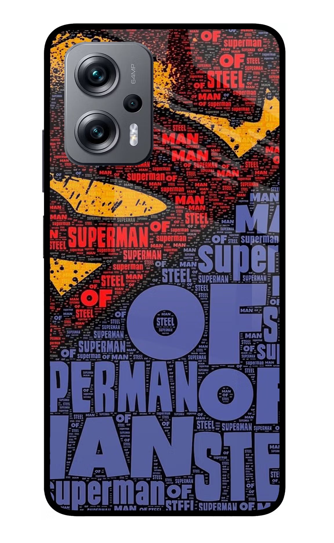 Superman Redmi K50i Glass Case - Superman Redmi K50i Glass Case Superman Redmi K50i Glass Case