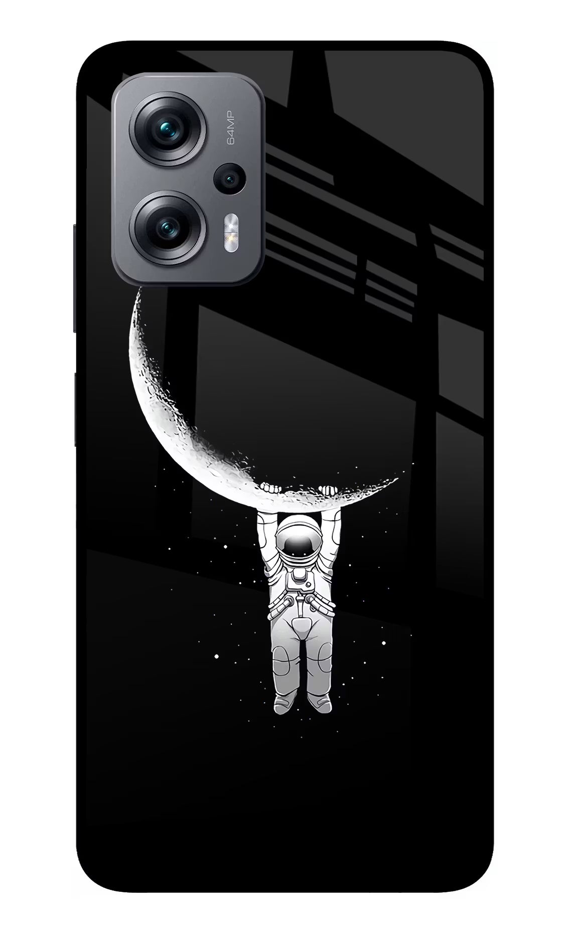 Moon Space Redmi K50i Glass Case - Moon Space Redmi K50i Glass Case Moon Space Redmi K50i Glass Case