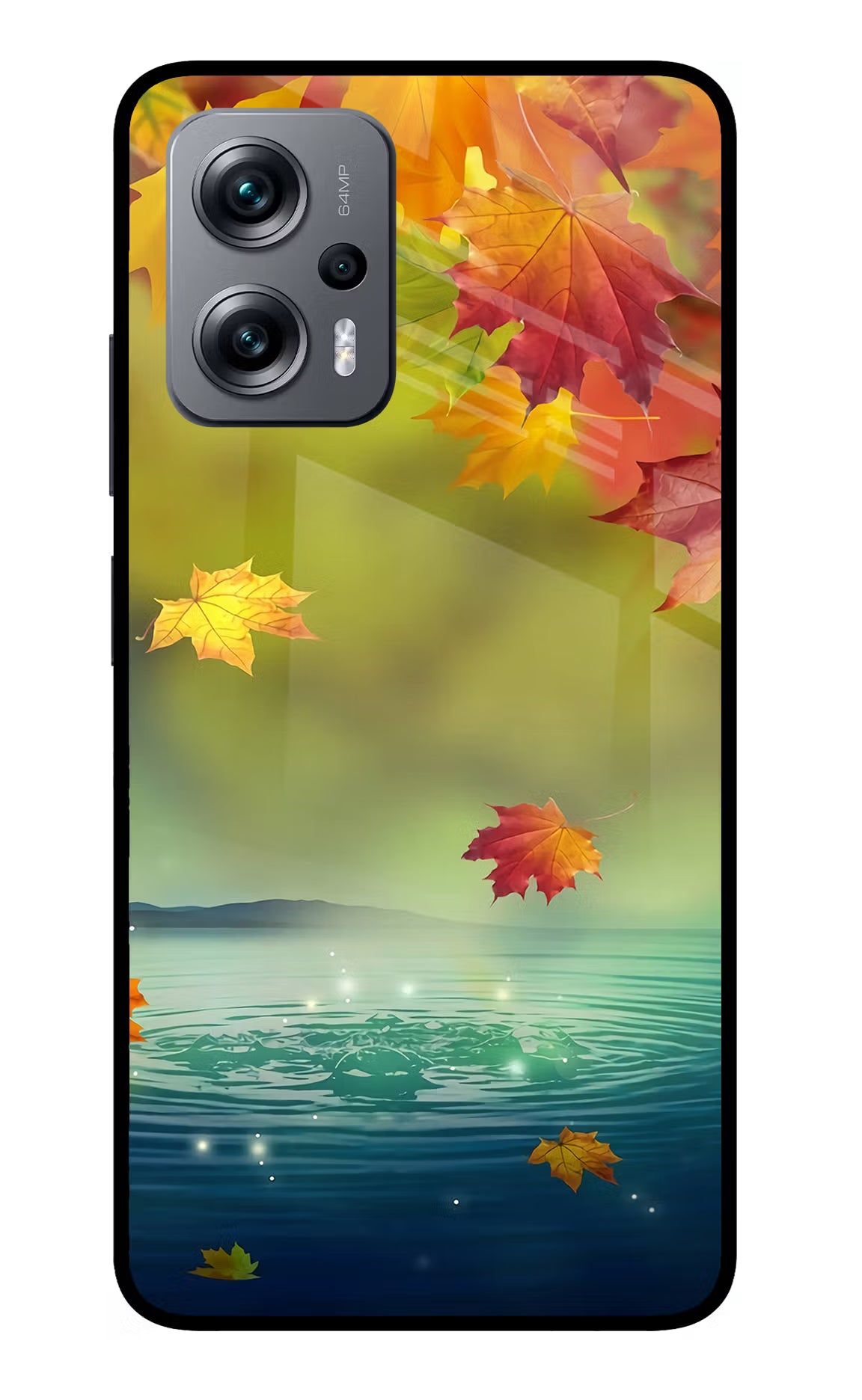 Flowers Redmi K50i Glass Case - Flowers Redmi K50i Glass Case Flowers Redmi K50i Glass Case
