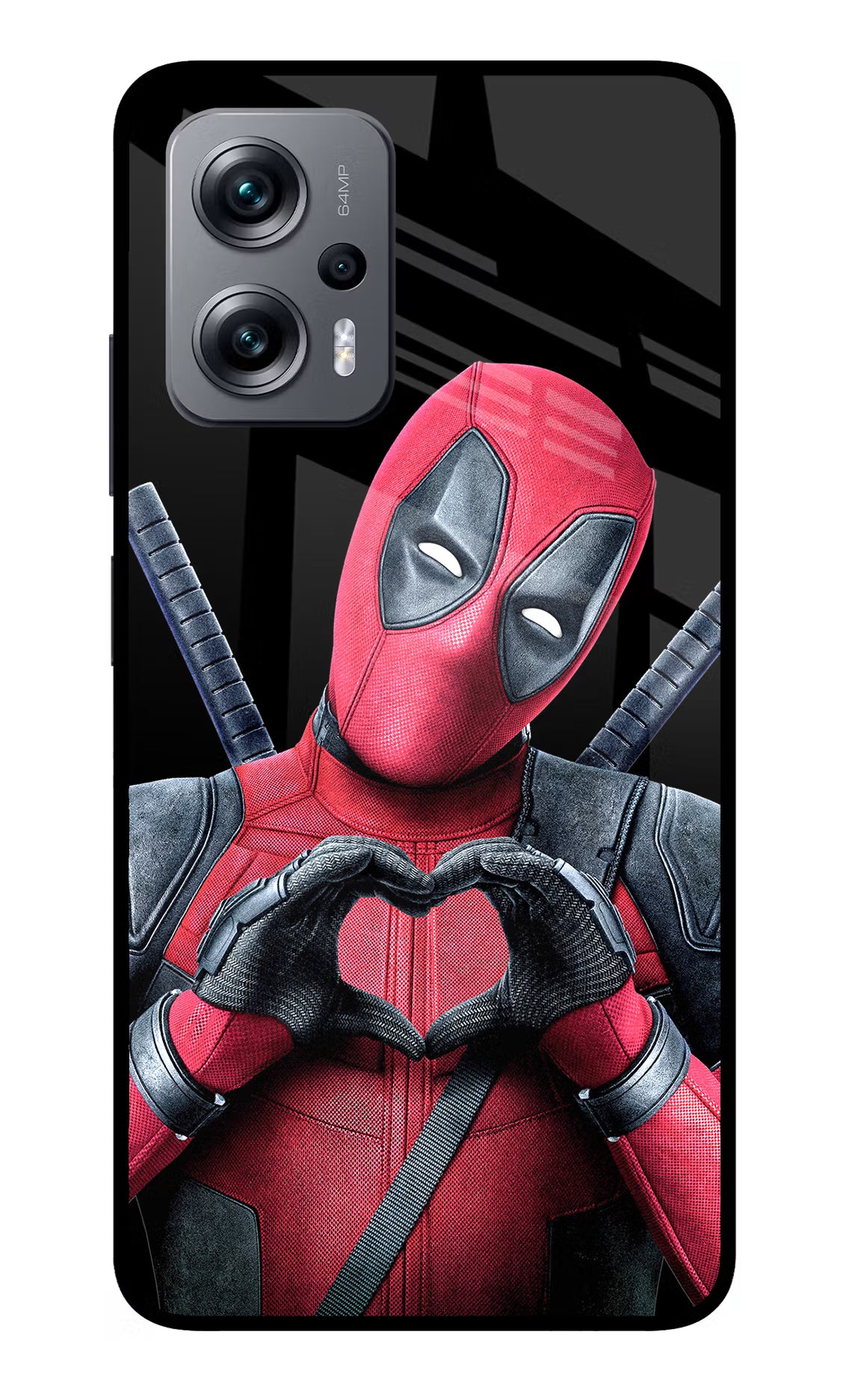 Deadpool Redmi K50i Glass Case - Deadpool Redmi K50i Glass Case Deadpool Redmi K50i Glass Case