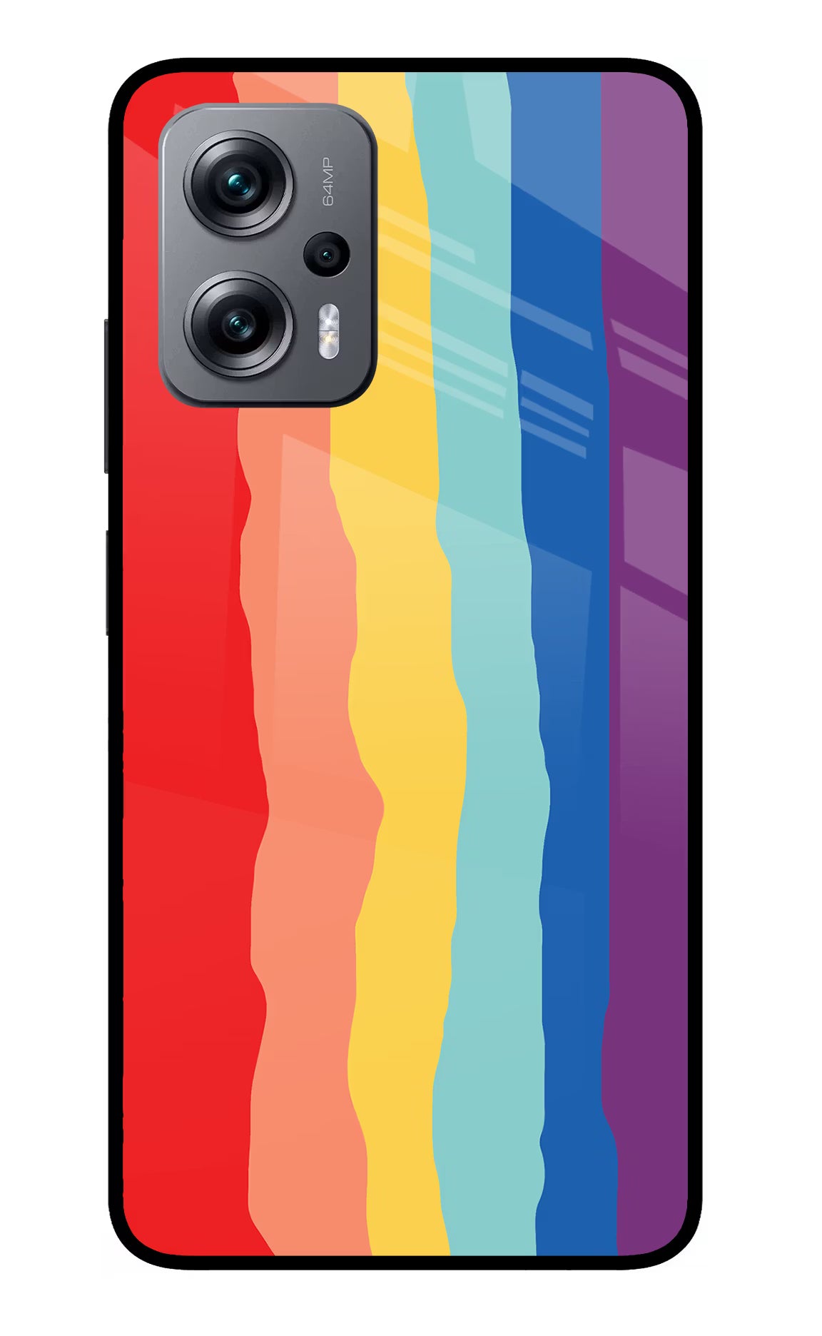 Rainbow Redmi K50i Glass Case - Rainbow Redmi K50i Glass Case Rainbow Redmi K50i Glass Case