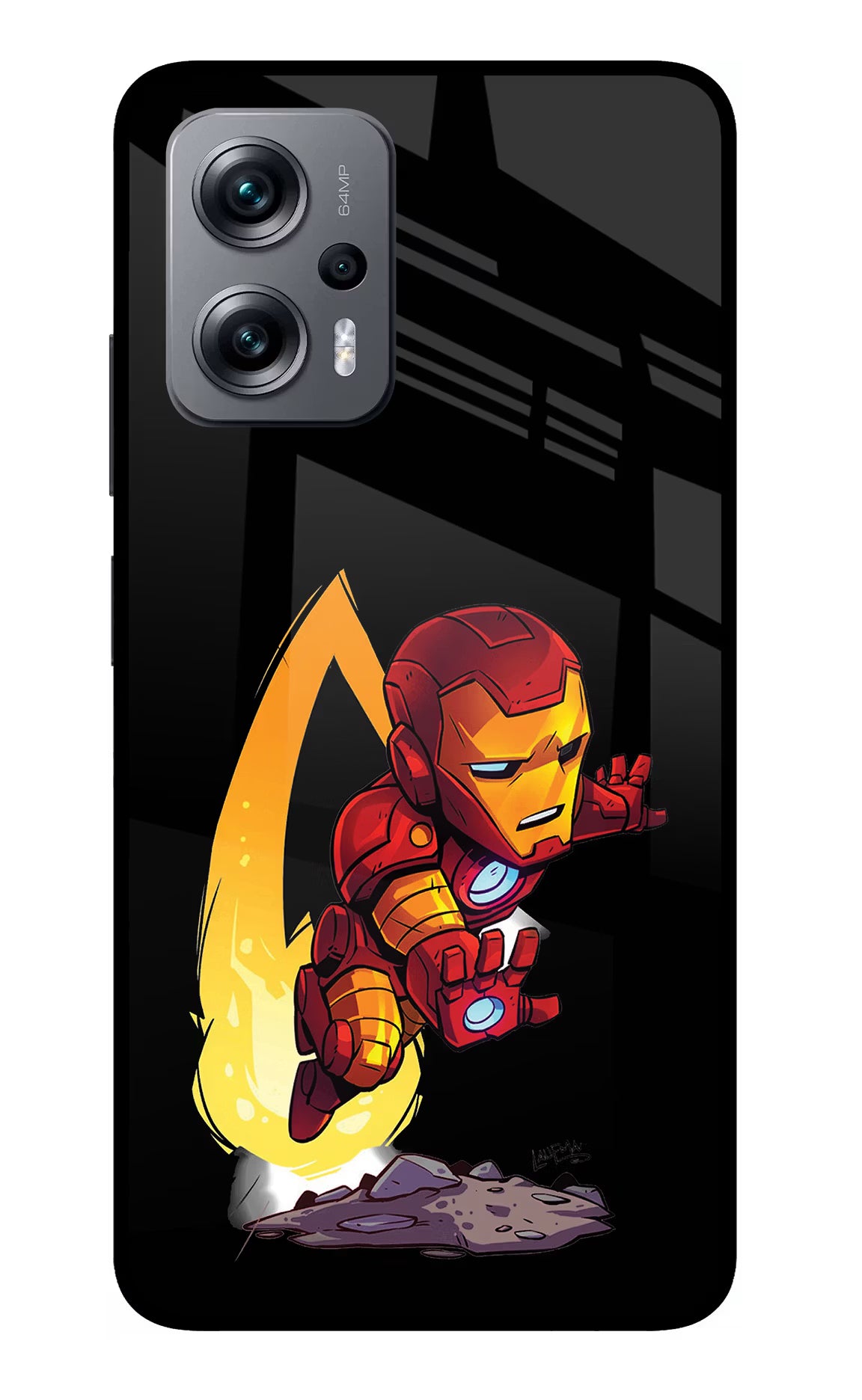 IronMan Redmi K50i Glass Case - IronMan Redmi K50i Glass Case IronMan Redmi K50i Glass Case