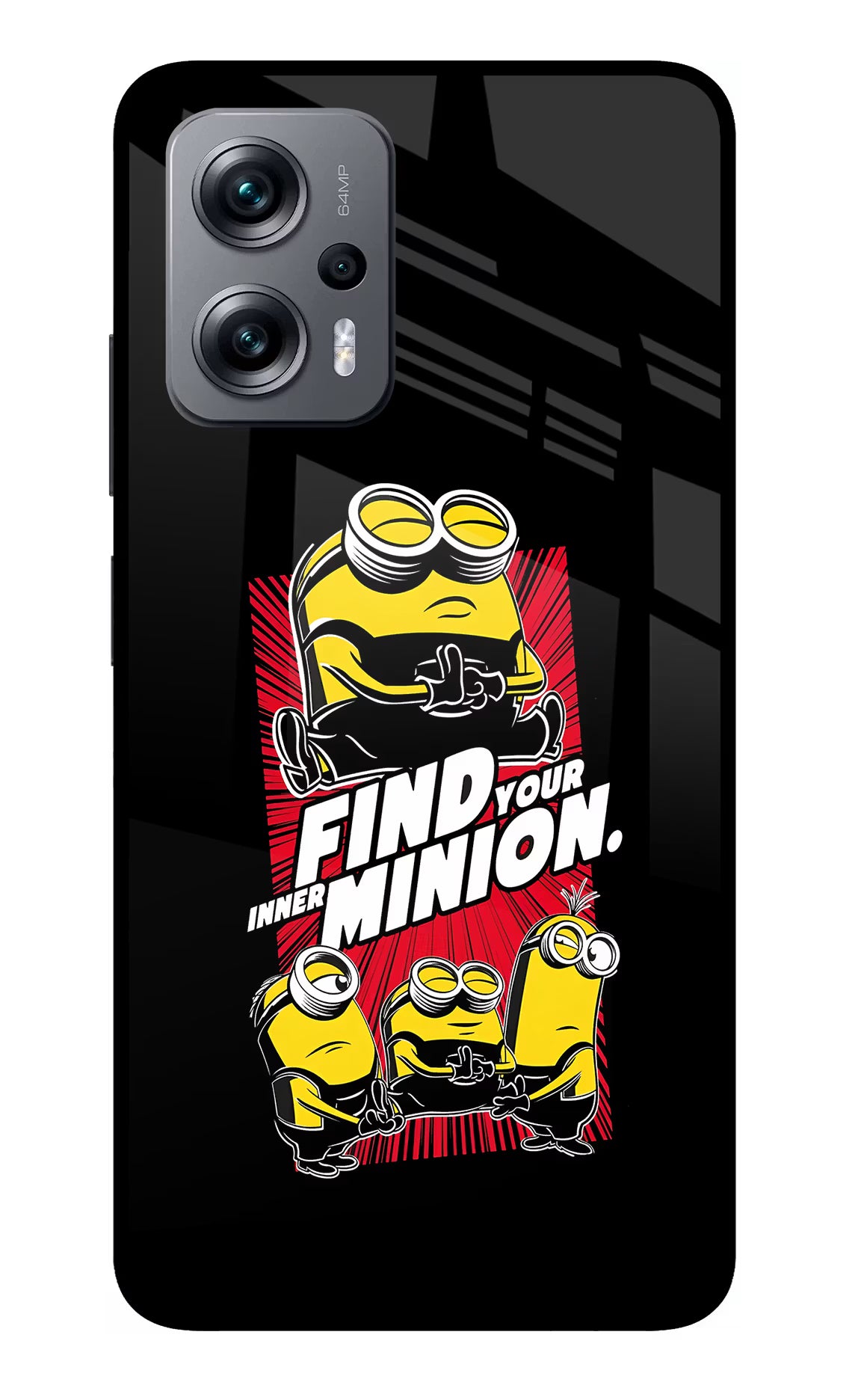 Find your inner Minion Redmi K50i Glass Case - Find your inner Minion Redmi K50i Glass Case Find your inner Minion Redmi K50i Glass Case