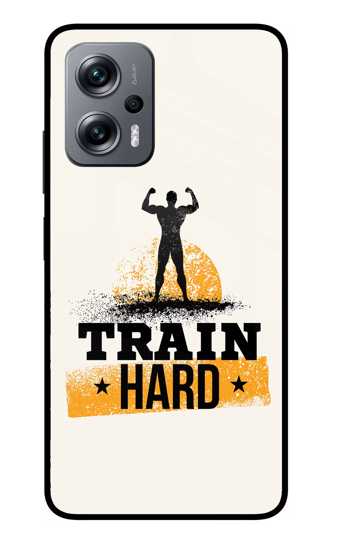 Train Hard Redmi K50i Glass Case - Train Hard Redmi K50i Glass Case Train Hard Redmi K50i Glass Case