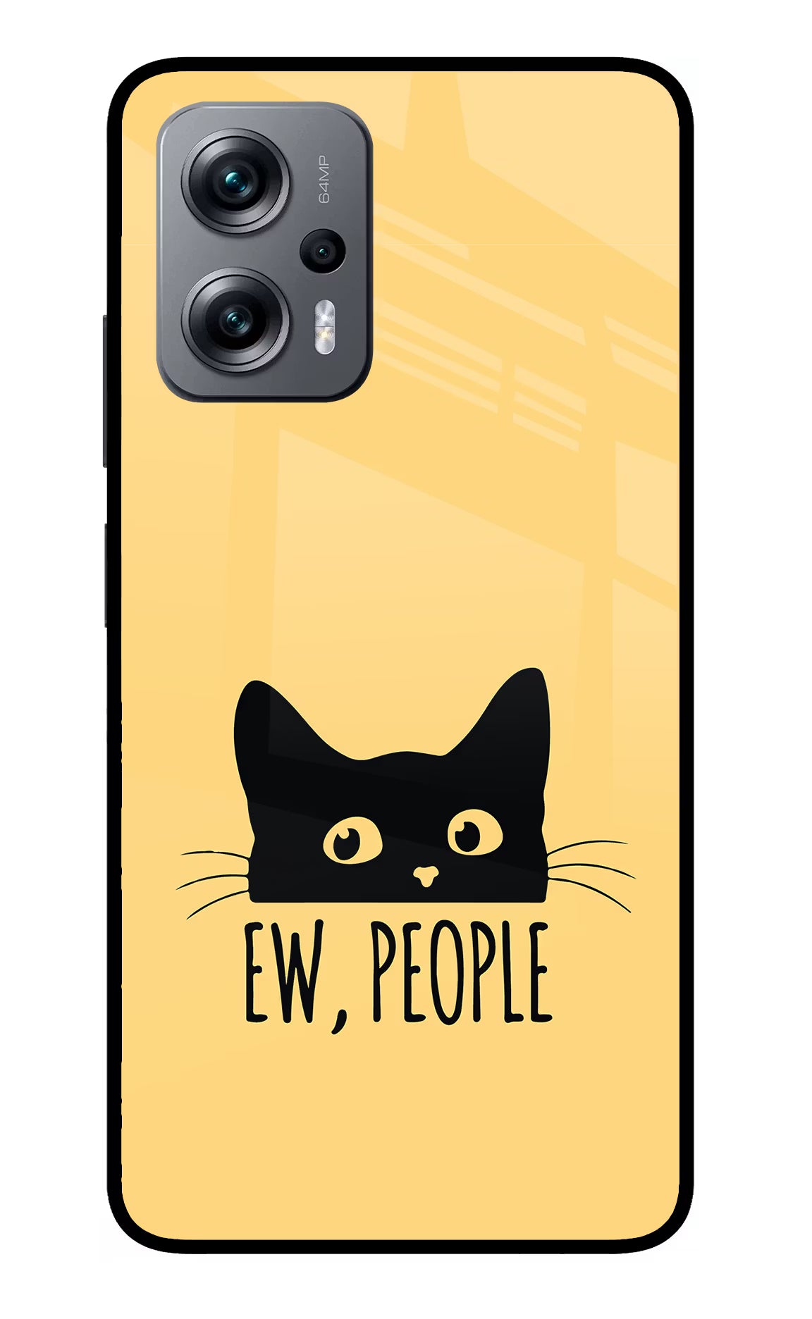 Ew People Catitude Redmi K50i Glass Case - Ew People Catitude Redmi K50i Glass Case Ew People Catitude Redmi K50i Glass Case
