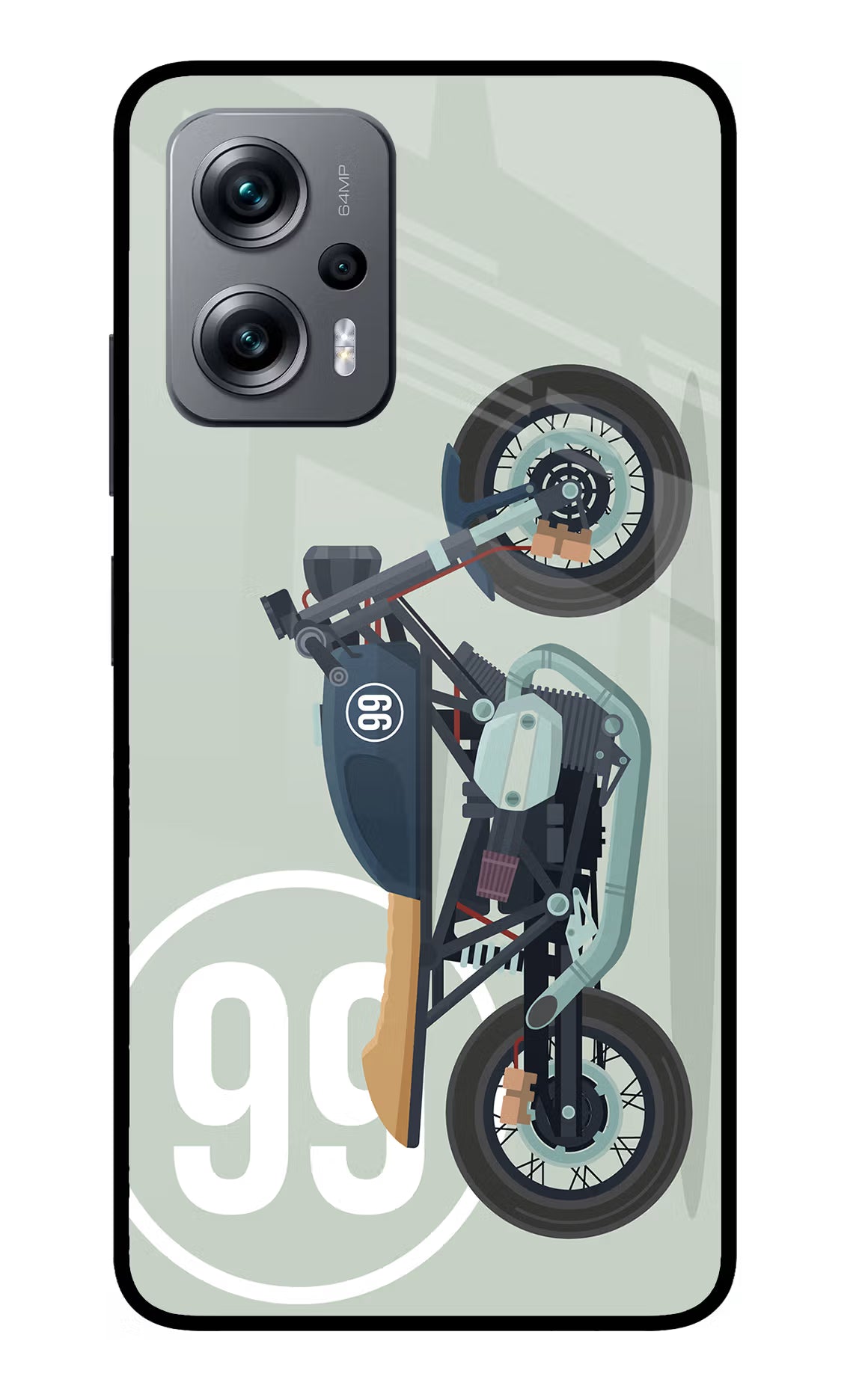 Classic Cafe Racer 99 Redmi K50i Glass Case - Classic Cafe Racer 99 Redmi K50i Glass Case Classic Cafe Racer 99 Redmi K50i Glass Case