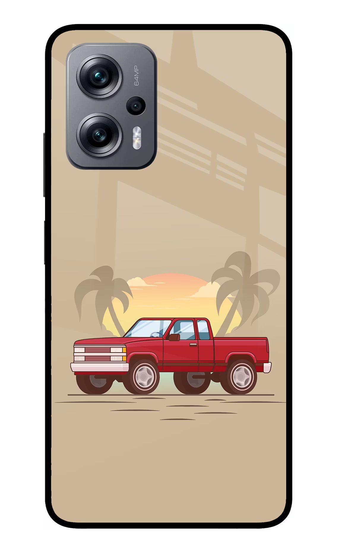 Desert Classic Drive Redmi K50i Glass Case - Desert Classic Drive Redmi K50i Glass Case Desert Classic Drive Redmi K50i Glass Case