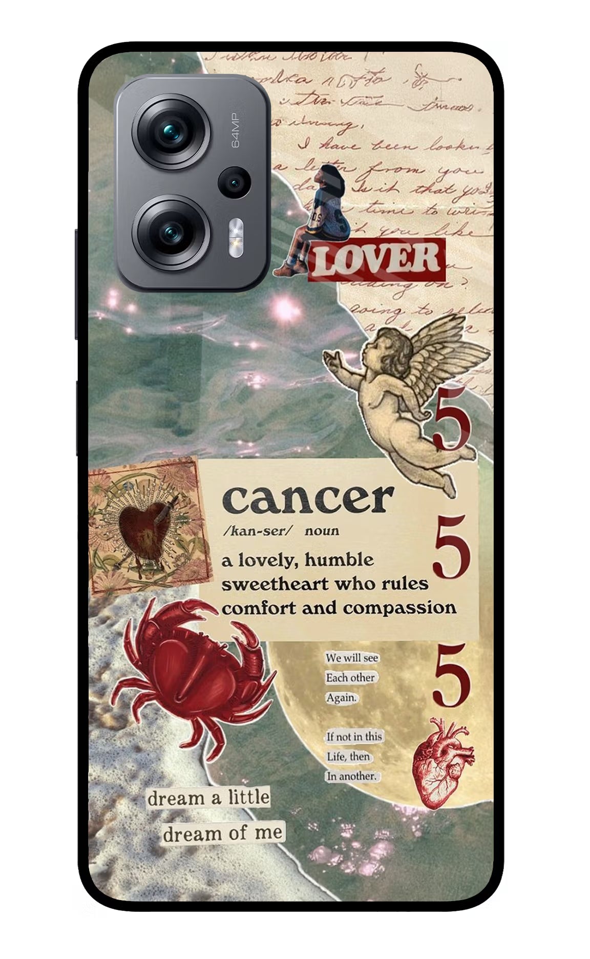 Cancer Zodiac Redmi K50i Glass Case - Cancer Zodiac Redmi K50i Glass Case Cancer Zodiac Redmi K50i Glass Case