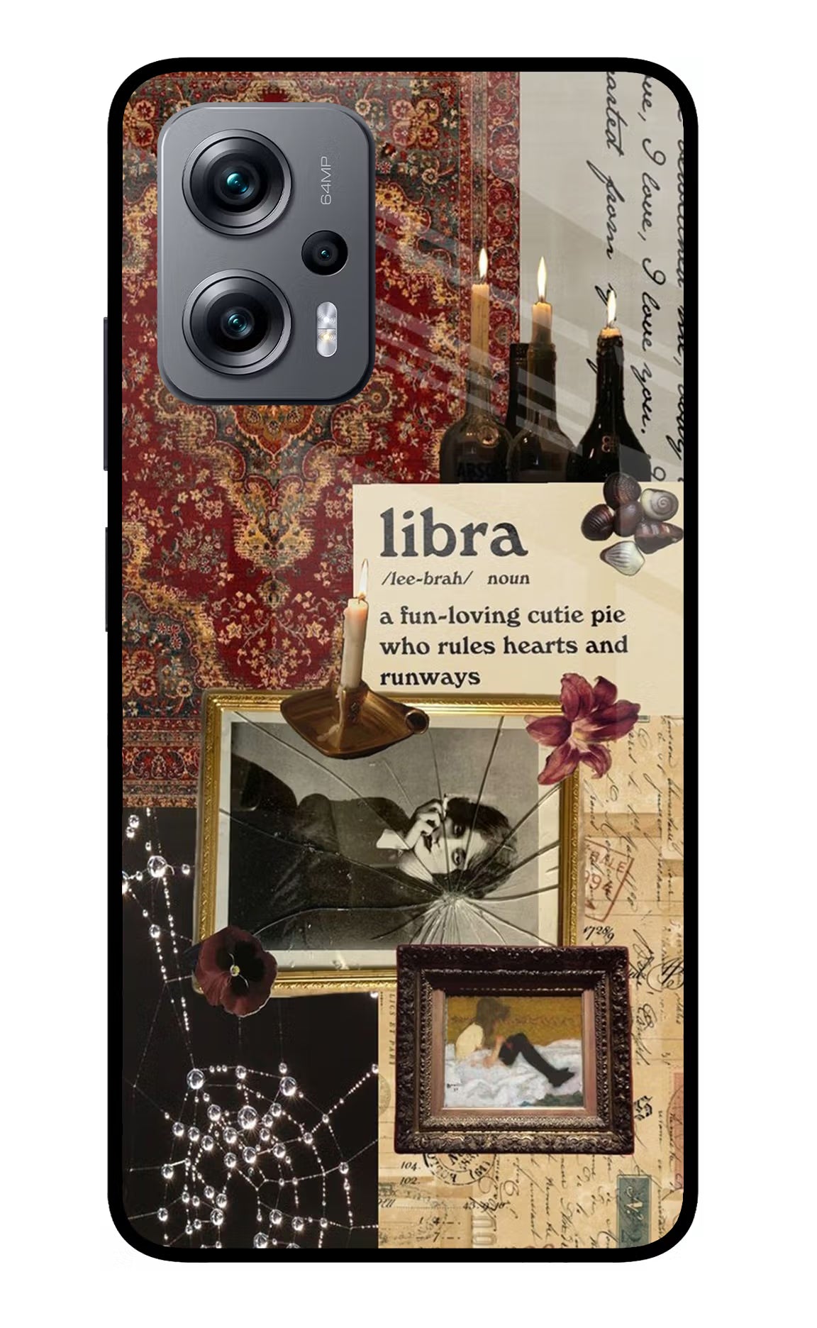 Libra Zodiac Redmi K50i Glass Case - Libra Zodiac Redmi K50i Glass Case Libra Zodiac Redmi K50i Glass Case