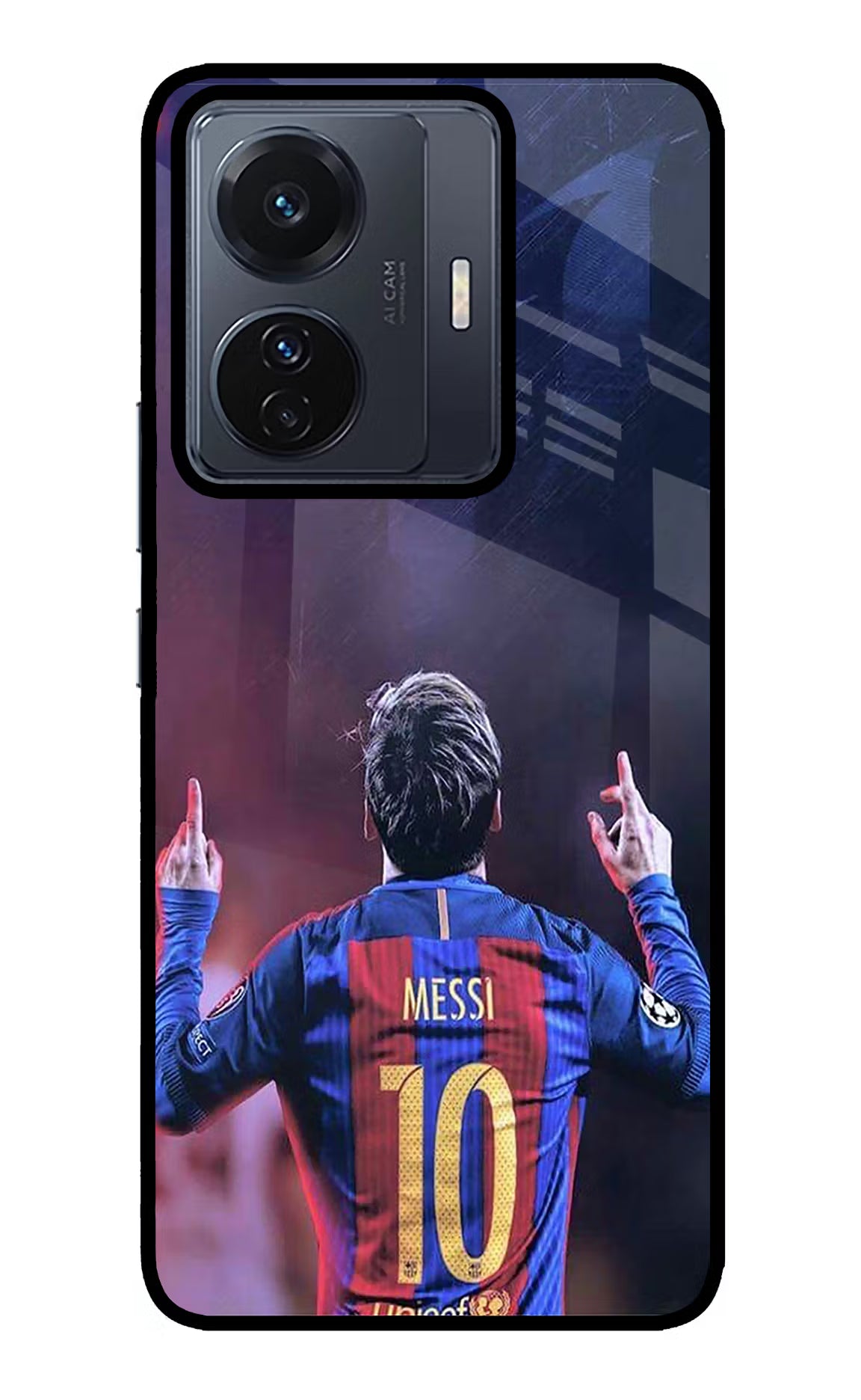 Messi Vivo T1 Pro 5G Glass Case - Messi Vivo T1 Pro 5G Glass Case Messi Vivo T1 Pro 5G Glass Case