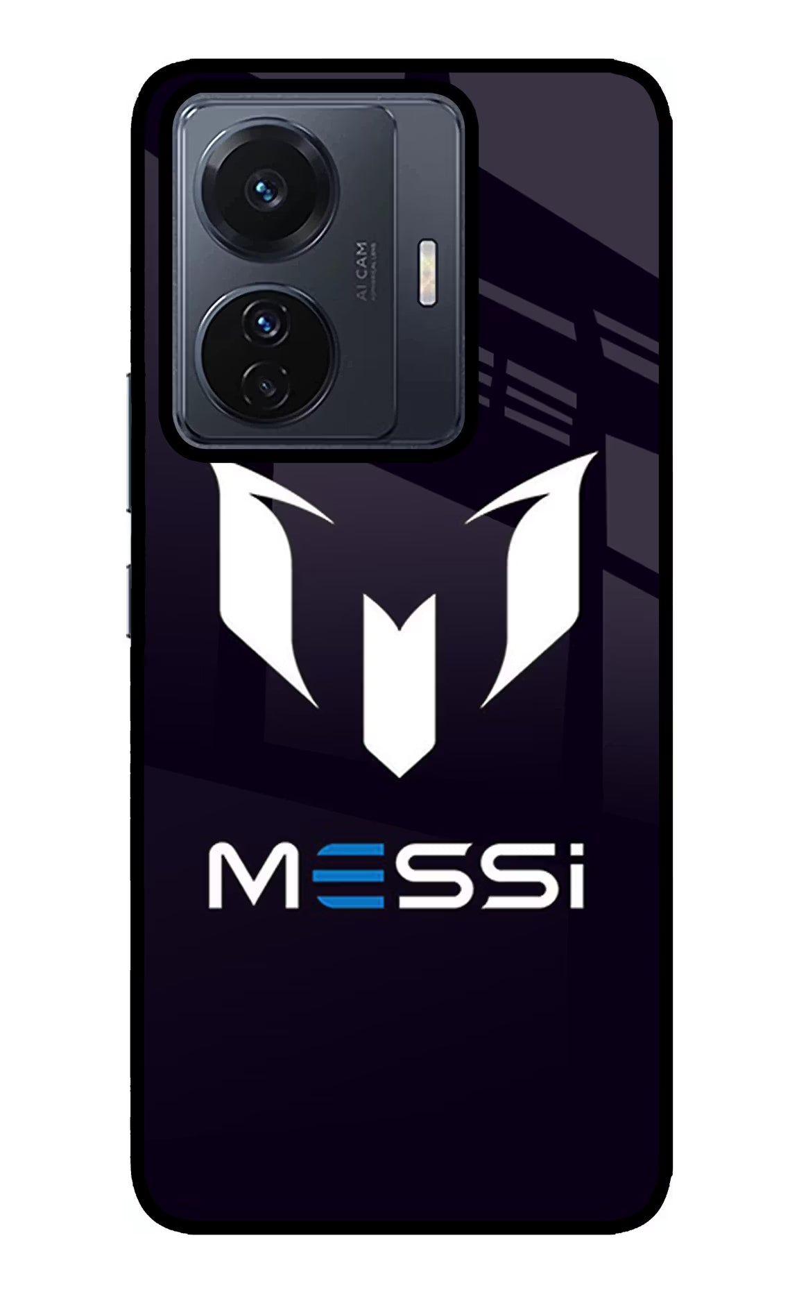 Messi Logo Vivo T1 Pro 5G Back Cover - Messi Logo Vivo T1 Pro 5G Glass Case Back Cover by Casekaro Messi Logo Vivo T1 Pro 5G Glass Case Back Cover by Casekaro
