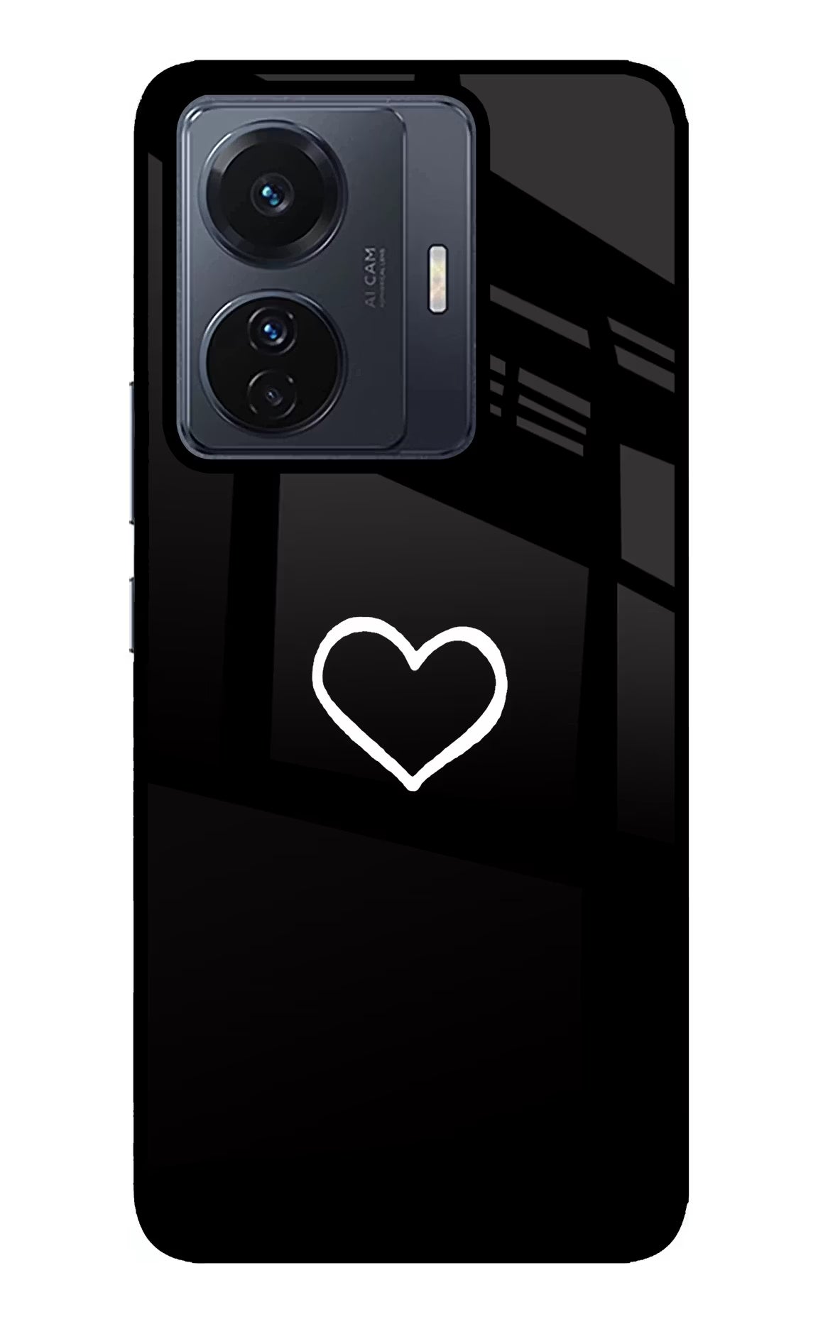 Heart Vivo T1 Pro 5G Glass Case - Heart Vivo T1 Pro 5G Glass Case Heart Vivo T1 Pro 5G Glass Case