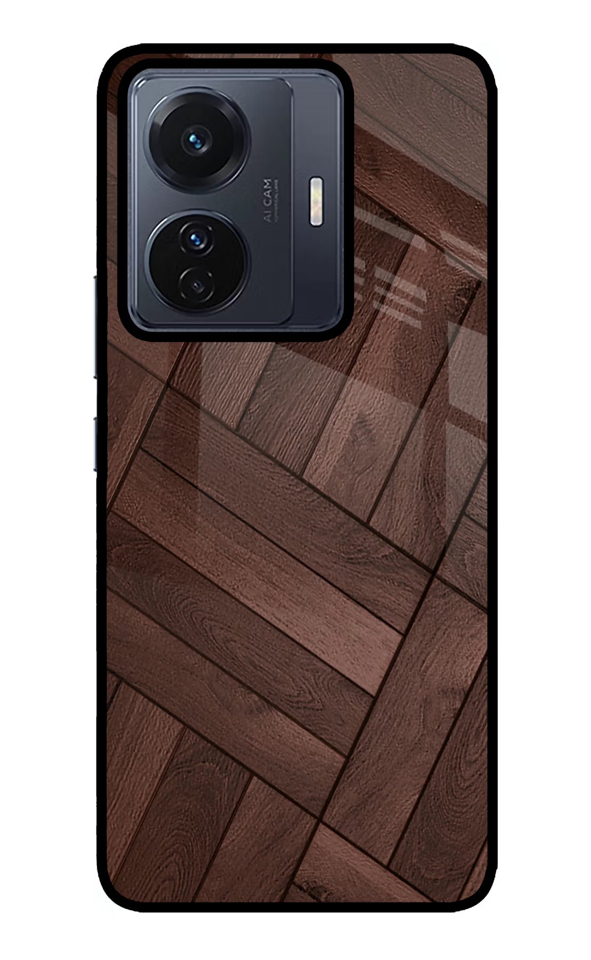 Wooden Texture Design Vivo T1 Pro 5G Glass Case - Wooden Texture Design Vivo T1 Pro 5G Glass Case Wooden Texture Design Vivo T1 Pro 5G Glass Case