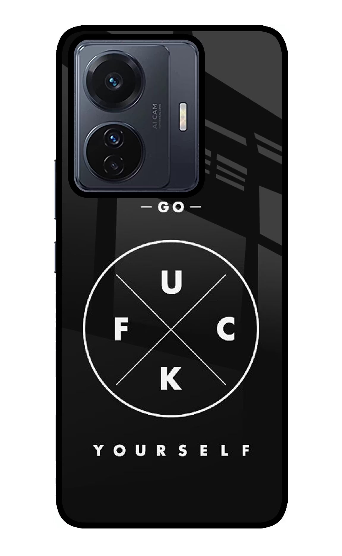 Go Fuck Yourself Vivo T1 Pro 5G Glass Case - Go Fuck Yourself Vivo T1 Pro 5G Glass Case Go Fuck Yourself Vivo T1 Pro 5G Glass Case