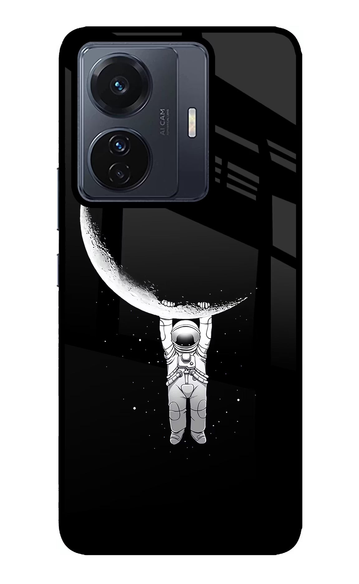 Moon Space Vivo T1 Pro 5G Glass Case - Moon Space Vivo T1 Pro 5G Glass Case Moon Space Vivo T1 Pro 5G Glass Case