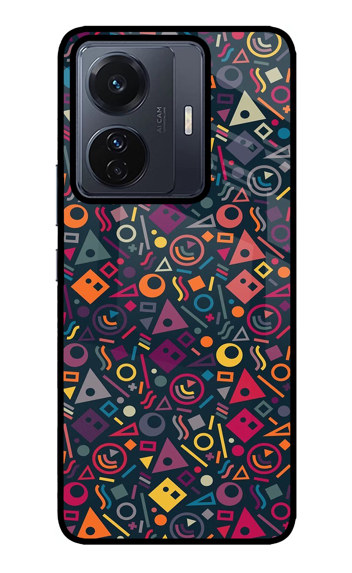 Geometric Abstract Vivo T1 Pro 5G Back Cover - Geometric Abstract Vivo T1 Pro 5G Glass Case Back Cover by Casekaro Geometric Abstract Vivo T1 Pro 5G Glass Case Back Cover by Casekaro