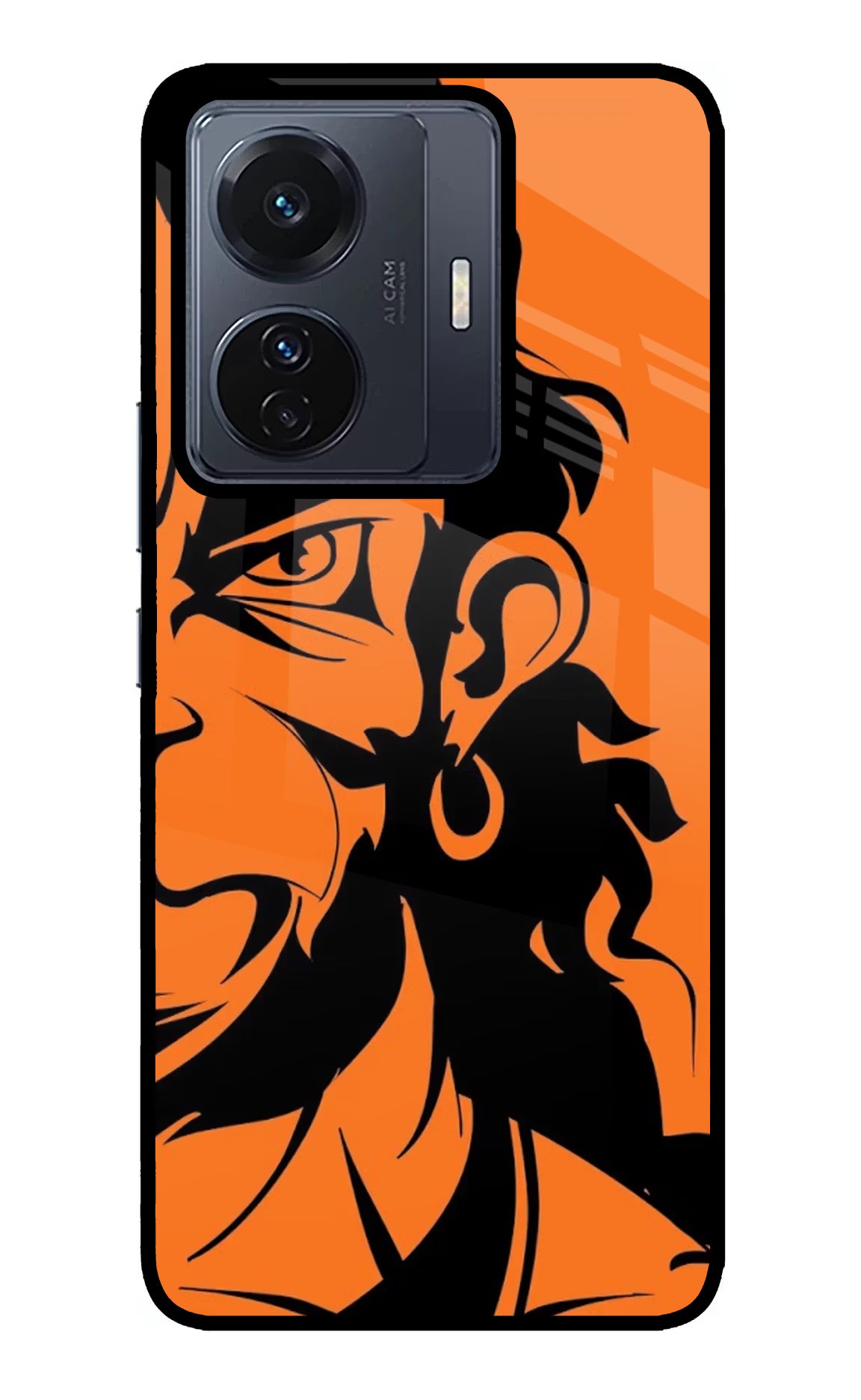 Hanuman Vivo T1 Pro 5G Back Cover - Hanuman Vivo T1 Pro 5G Glass Case Back Cover by Casekaro Hanuman Vivo T1 Pro 5G Glass Case Back Cover by Casekaro