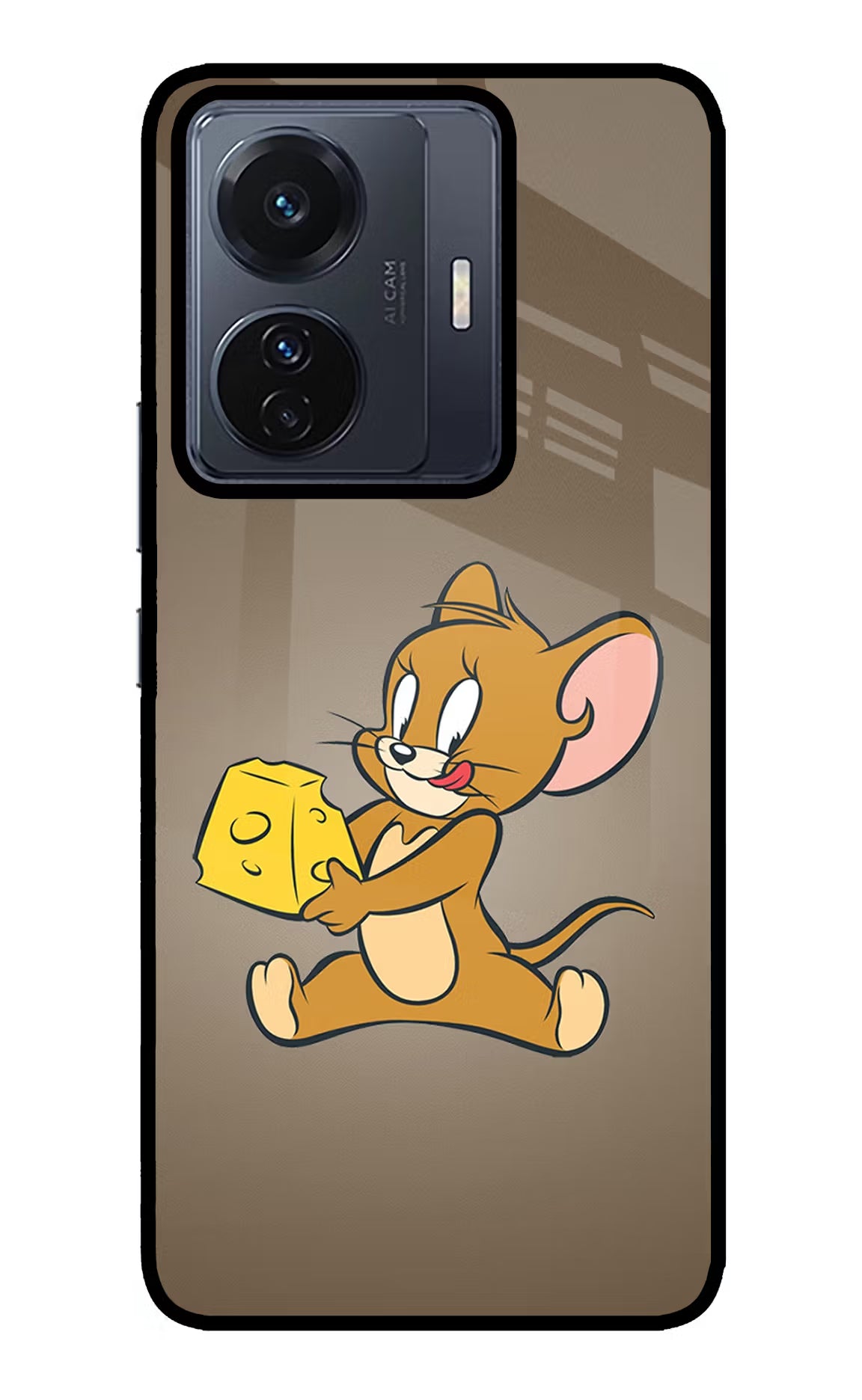 Jerry Vivo T1 Pro 5G Back Cover - Jerry Vivo T1 Pro 5G Glass Case Back Cover by Casekaro Jerry Vivo T1 Pro 5G Glass Case Back Cover by Casekaro