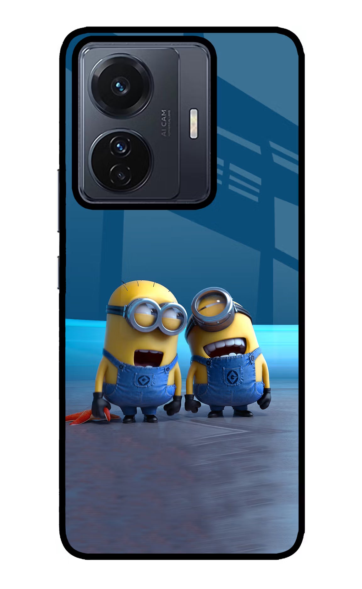 Minion Laughing Vivo T1 Pro 5G Glass Case - Minion Laughing Vivo T1 Pro 5G Glass Case Minion Laughing Vivo T1 Pro 5G Glass Case