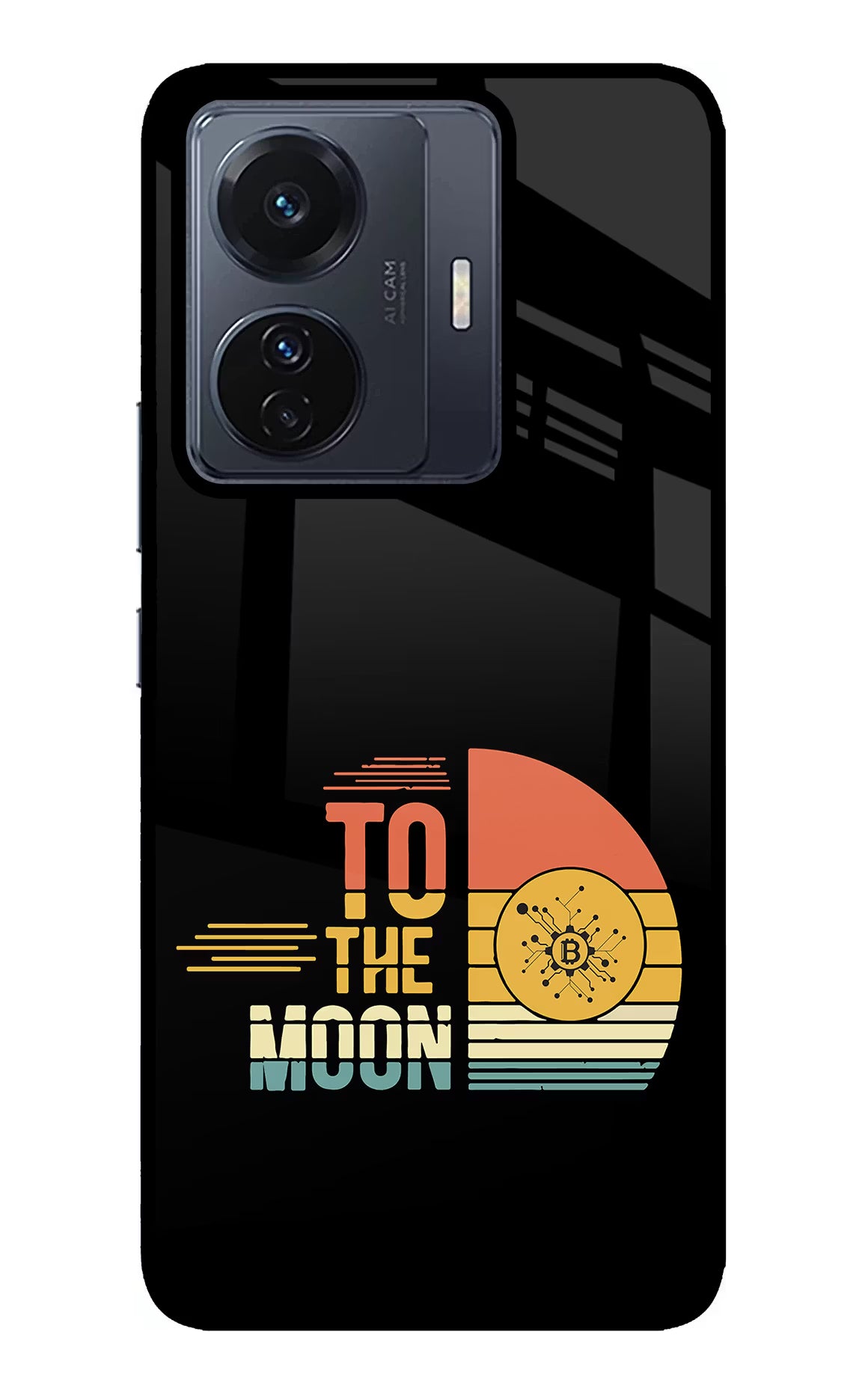 To the Moon Vivo T1 Pro 5G Back Cover - To the Moon Vivo T1 Pro 5G Glass Case Back Cover by Casekaro To the Moon Vivo T1 Pro 5G Glass Case Back Cover by Casekaro