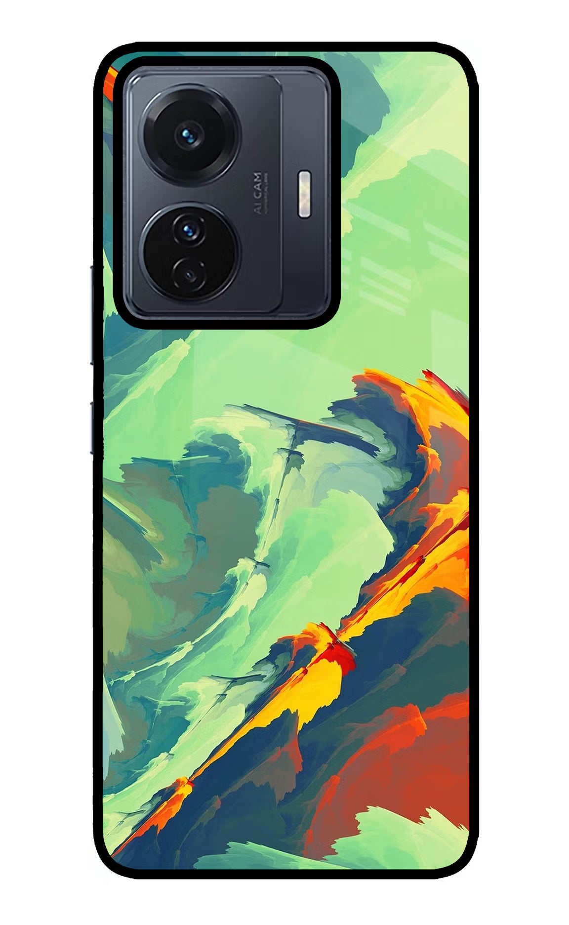 Paint Art Vivo T1 Pro 5G Back Cover - Paint Art Vivo T1 Pro 5G Glass Case Back Cover by Casekaro Paint Art Vivo T1 Pro 5G Glass Case Back Cover by Casekaro