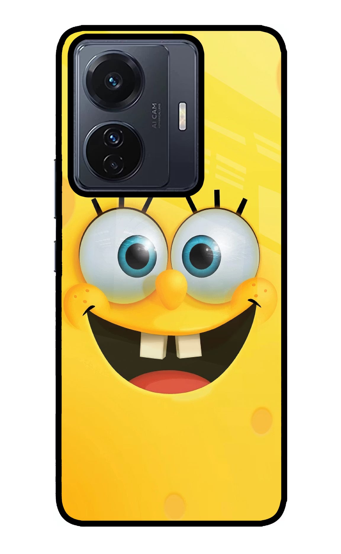 Sponge 1 Vivo T1 Pro 5G Back Cover - Sponge 1 Vivo T1 Pro 5G Glass Case Back Cover by Casekaro Sponge 1 Vivo T1 Pro 5G Glass Case Back Cover by Casekaro