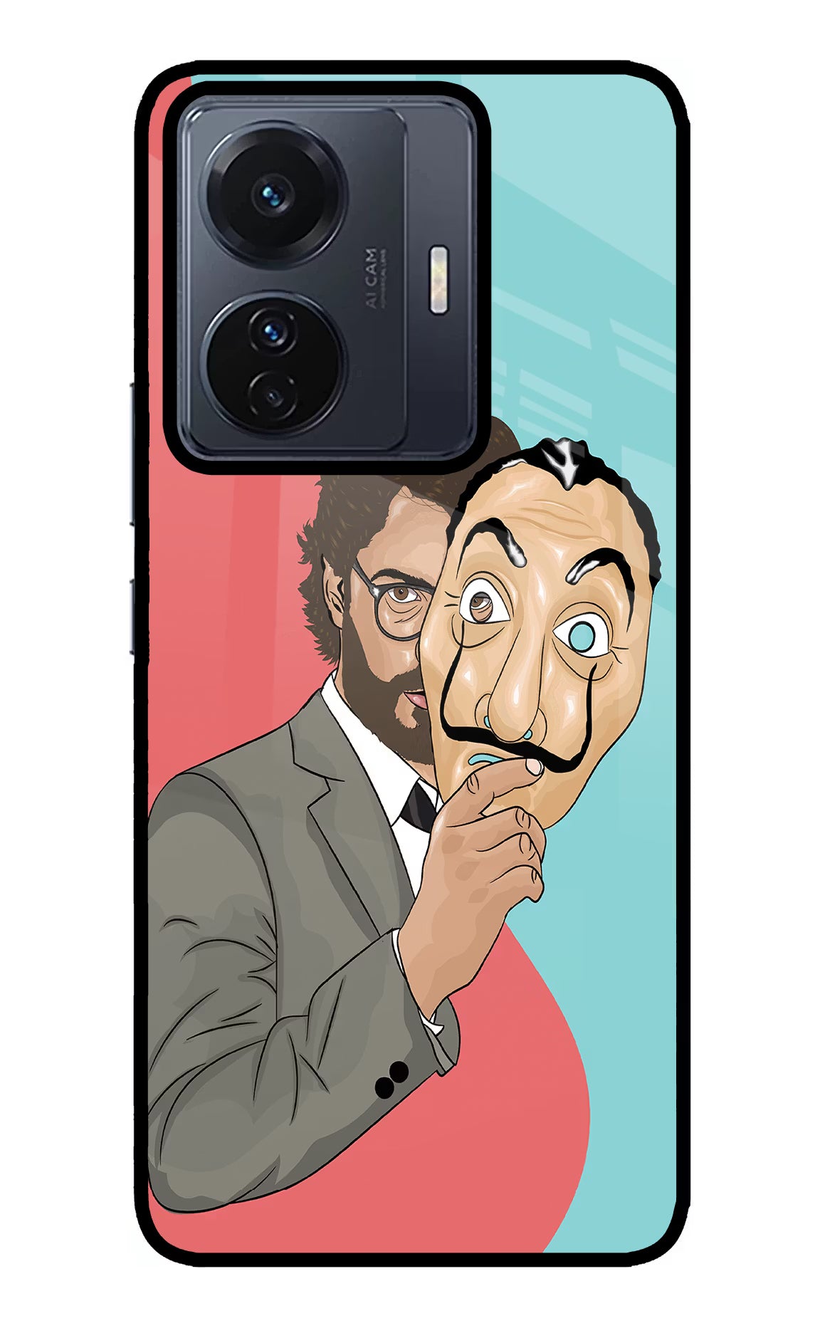 Professor Vivo T1 Pro 5G Back Cover - Professor Vivo T1 Pro 5G Glass Case Back Cover by Casekaro Professor Vivo T1 Pro 5G Glass Case Back Cover by Casekaro
