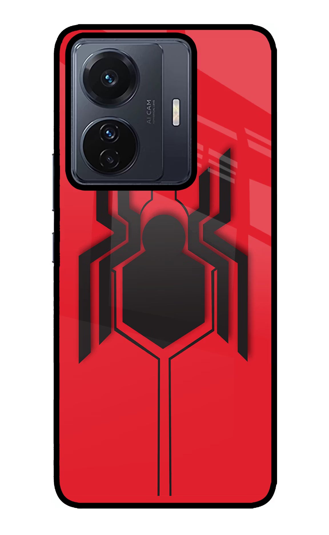 Spider Vivo T1 Pro 5G Back Cover - Spider Vivo T1 Pro 5G Glass Case Back Cover by Casekaro Spider Vivo T1 Pro 5G Glass Case Back Cover by Casekaro