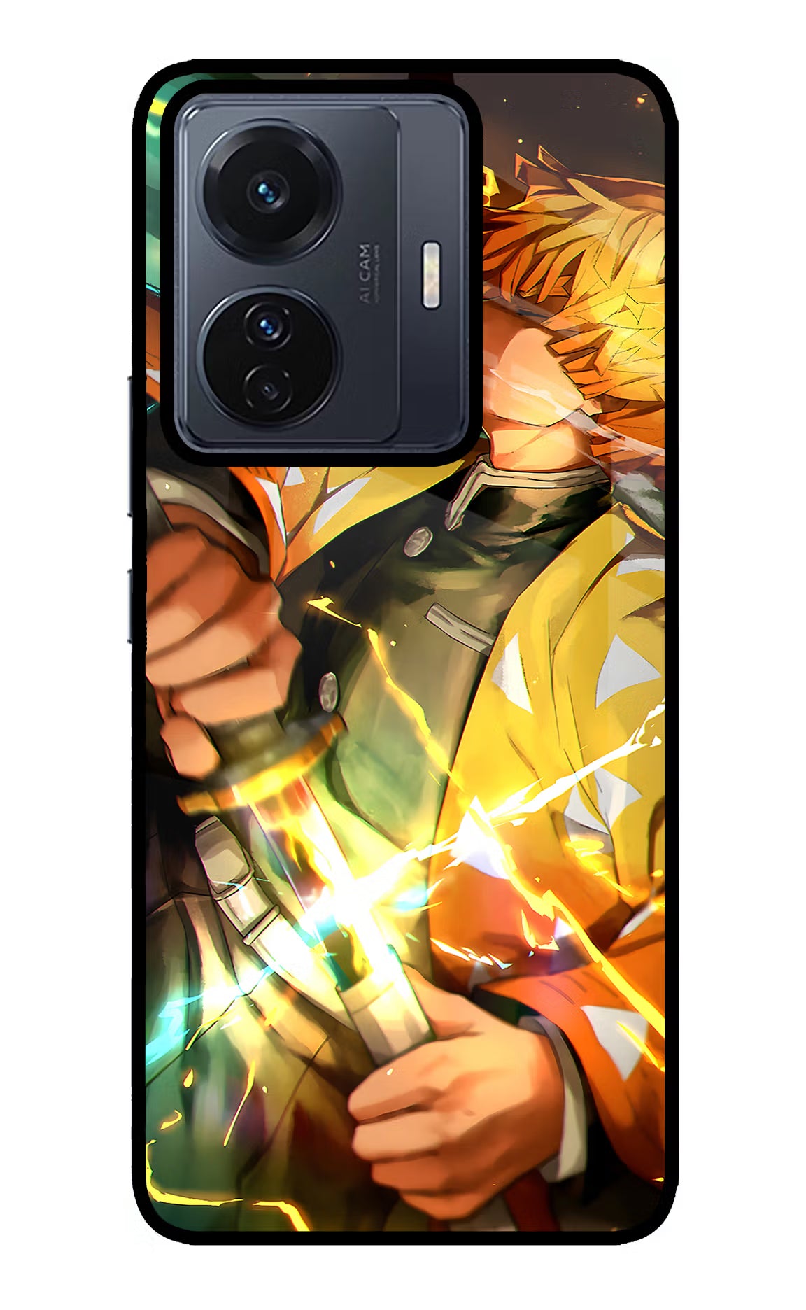 Demon Slayer Vivo T1 Pro 5G Glass Case - Demon Slayer Vivo T1 Pro 5G Glass Case Demon Slayer Vivo T1 Pro 5G Glass Case