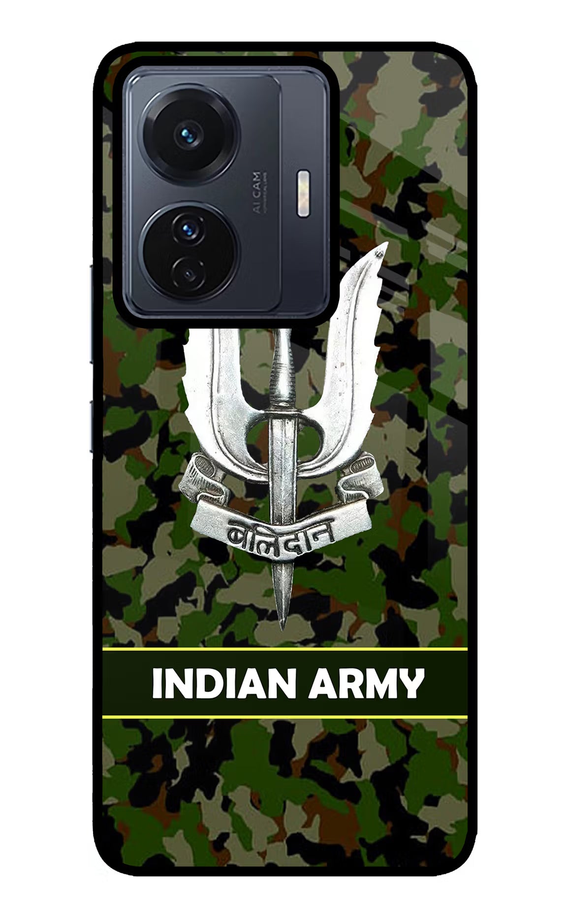 Balidan Indian Logo Vivo T1 Pro 5G Back Cover - Balidan Indian Logo Vivo T1 Pro 5G Glass Case Back Cover by Casekaro Balidan Indian Logo Vivo T1 Pro 5G Glass Case Back Cover by Casekaro