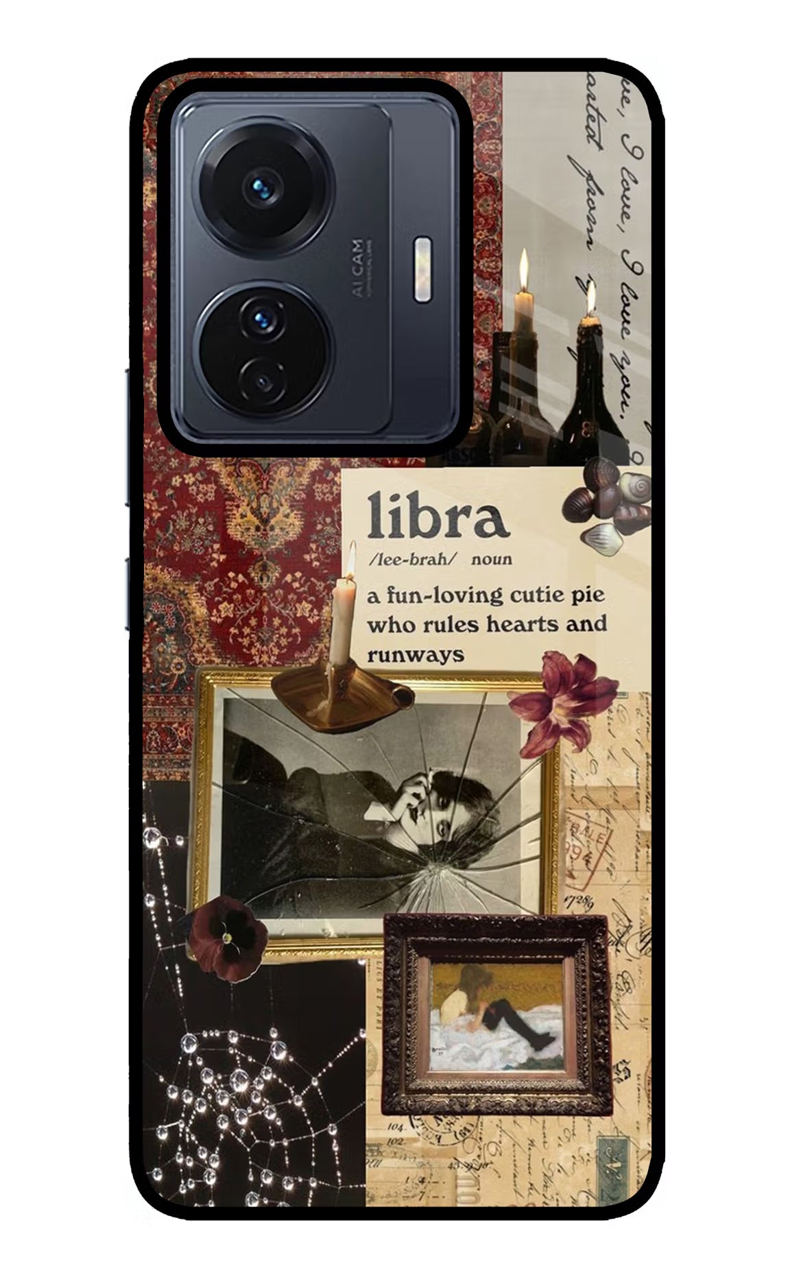 Libra Zodiac Vivo T1 Pro 5G Glass Case - Libra Zodiac Vivo T1 Pro 5G Glass Case Libra Zodiac Vivo T1 Pro 5G Glass Case