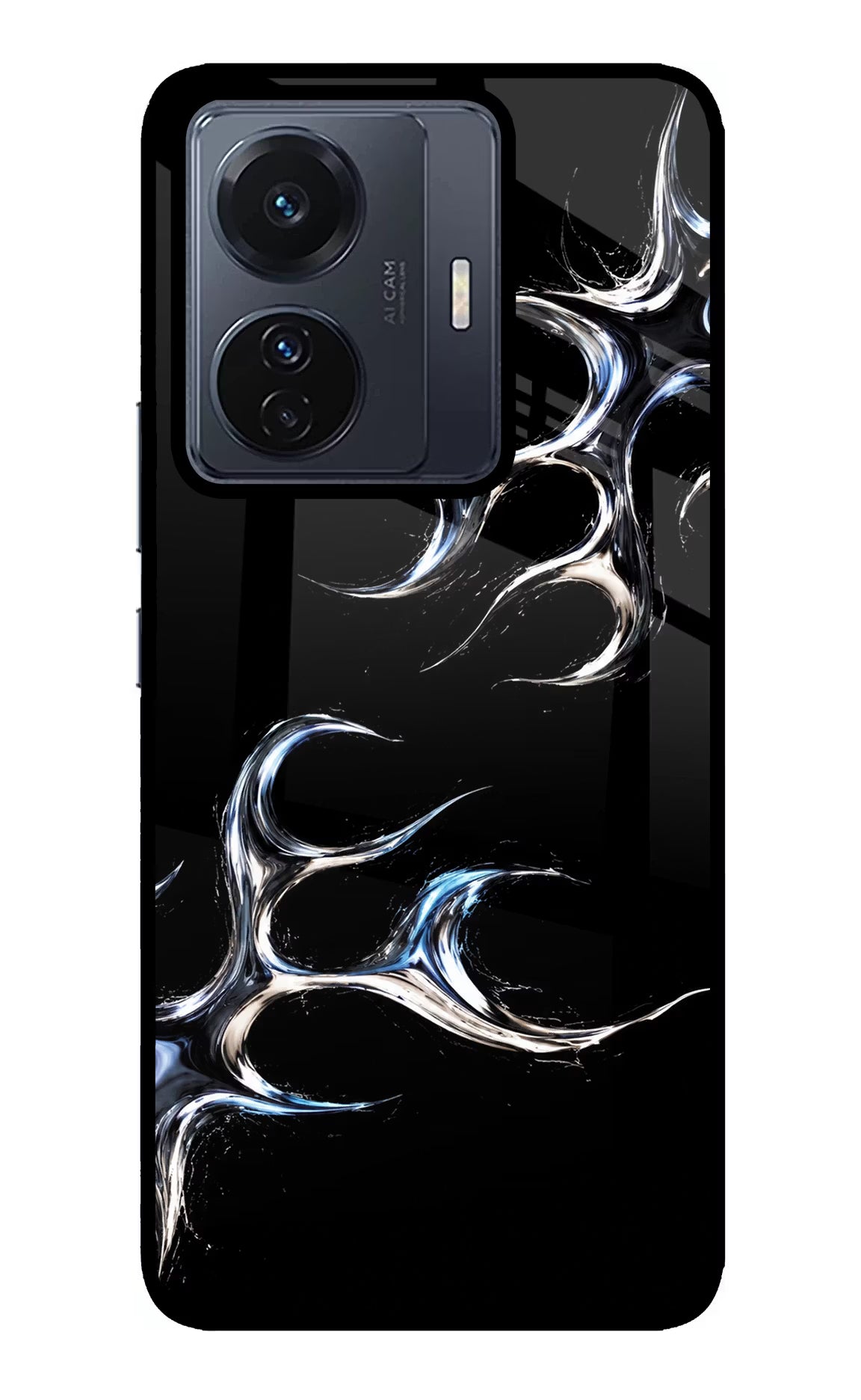 Chrome Tribal Vivo T1 Pro 5G Glass Case - Chrome Tribal Vivo T1 Pro 5G Glass Case Chrome Tribal Vivo T1 Pro 5G Glass Case