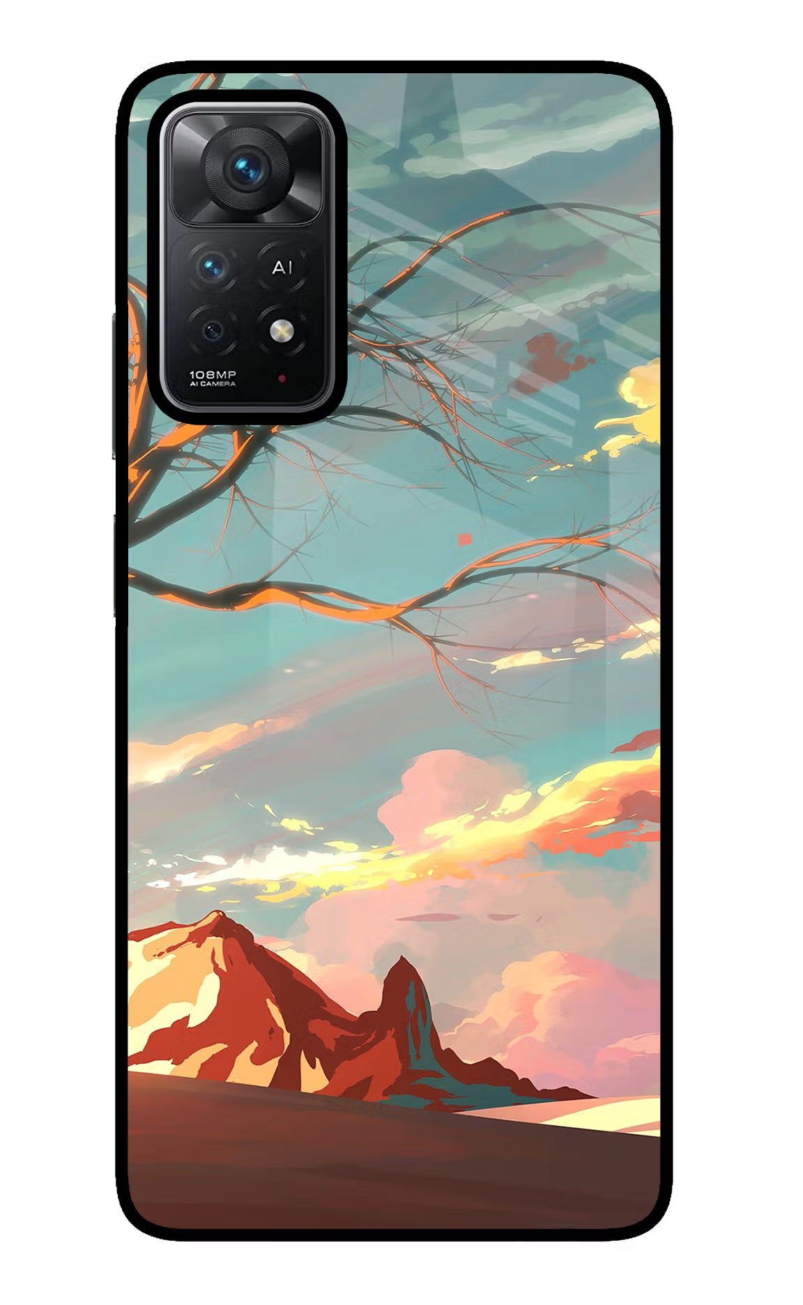 Scenery Redmi Note 11 Pro+ 5G Glass Case - Scenery Redmi Note 11 Pro+ 5G Glass Case Scenery Redmi Note 11 Pro+ 5G Glass Case