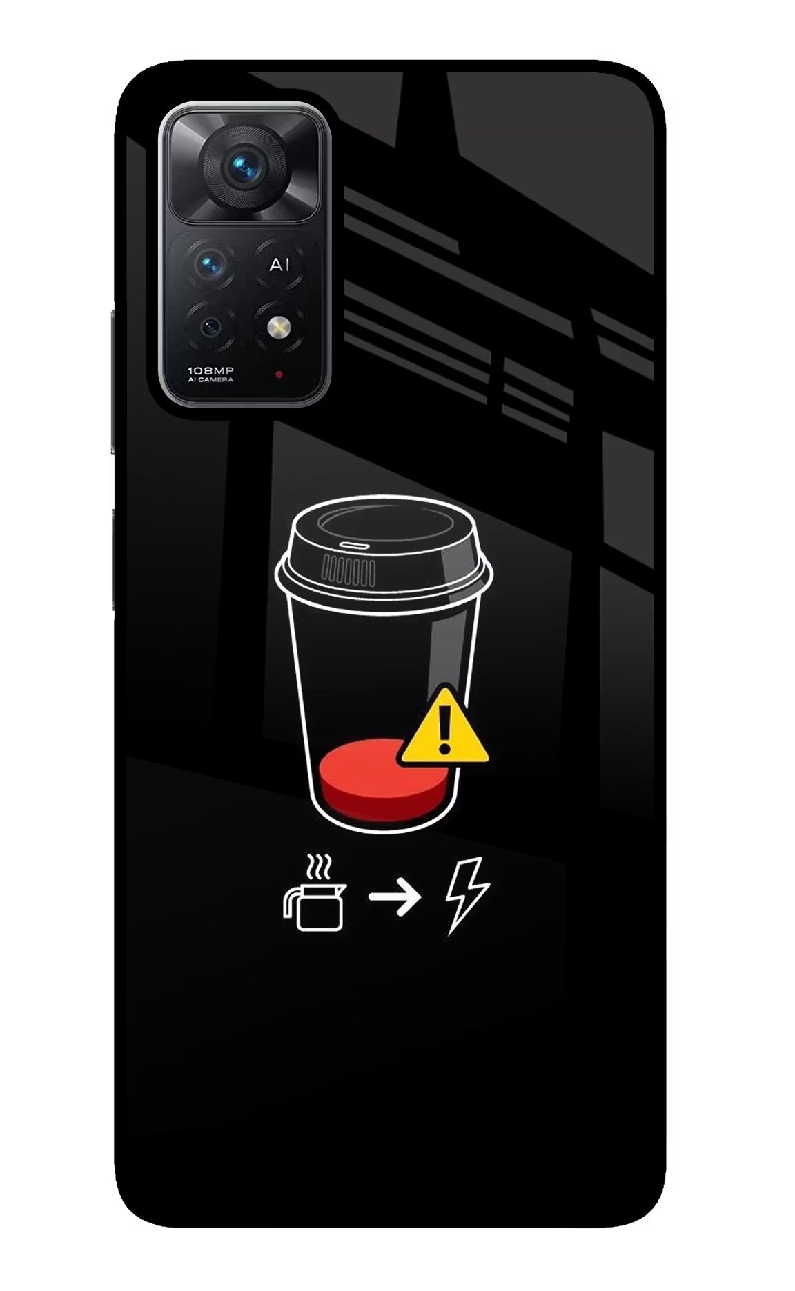 Coffee Redmi Note 11 Pro+ 5G Glass Case - Coffee Redmi Note 11 Pro+ 5G Glass Case Coffee Redmi Note 11 Pro+ 5G Glass Case