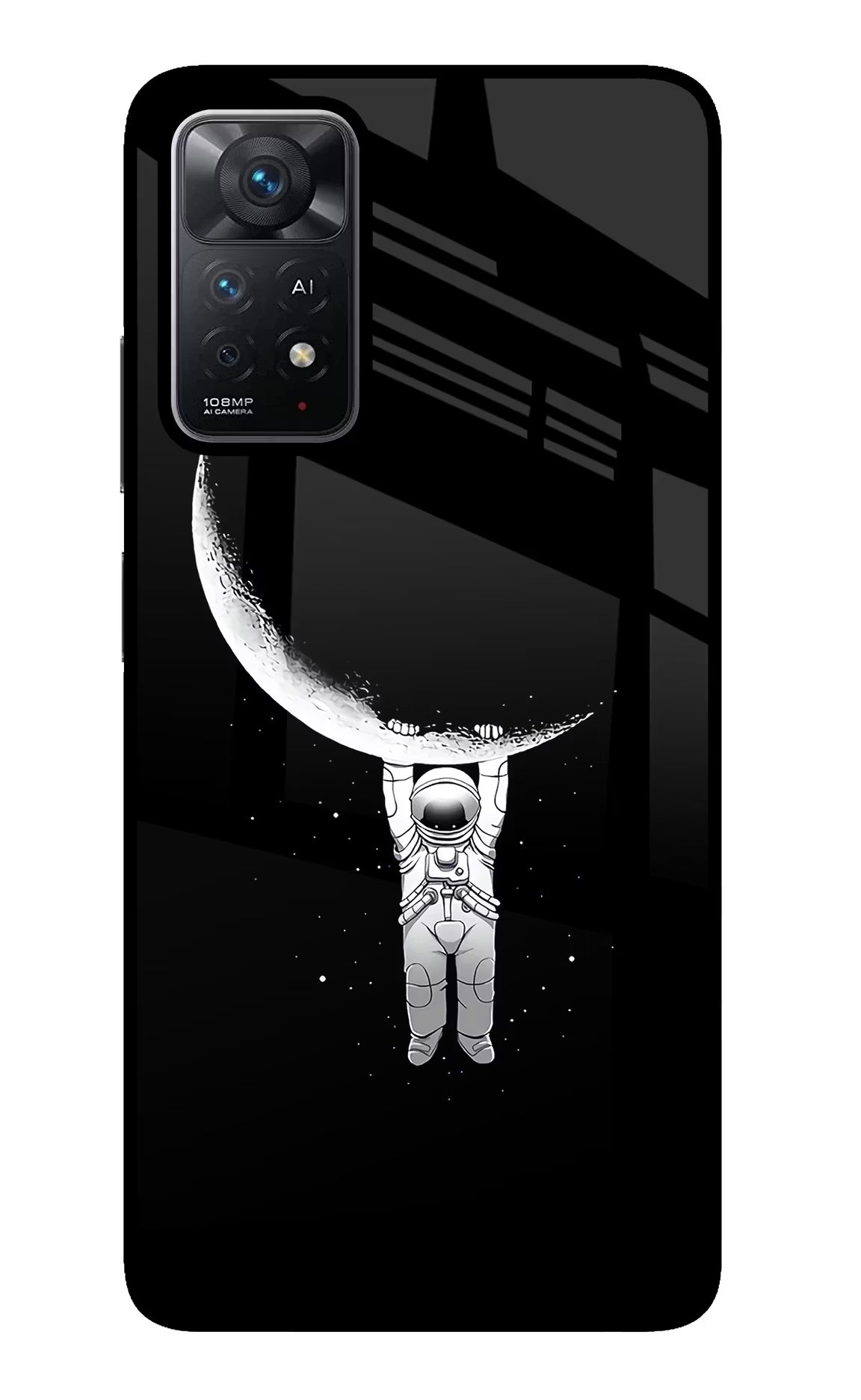 Moon Space Redmi Note 11 Pro+ 5G Back Cover - Moon Space Redmi Note 11 Pro+ 5G Glass Case Back Cover by Casekaro Moon Space Redmi Note 11 Pro+ 5G Glass Case Back Cover by Casekaro