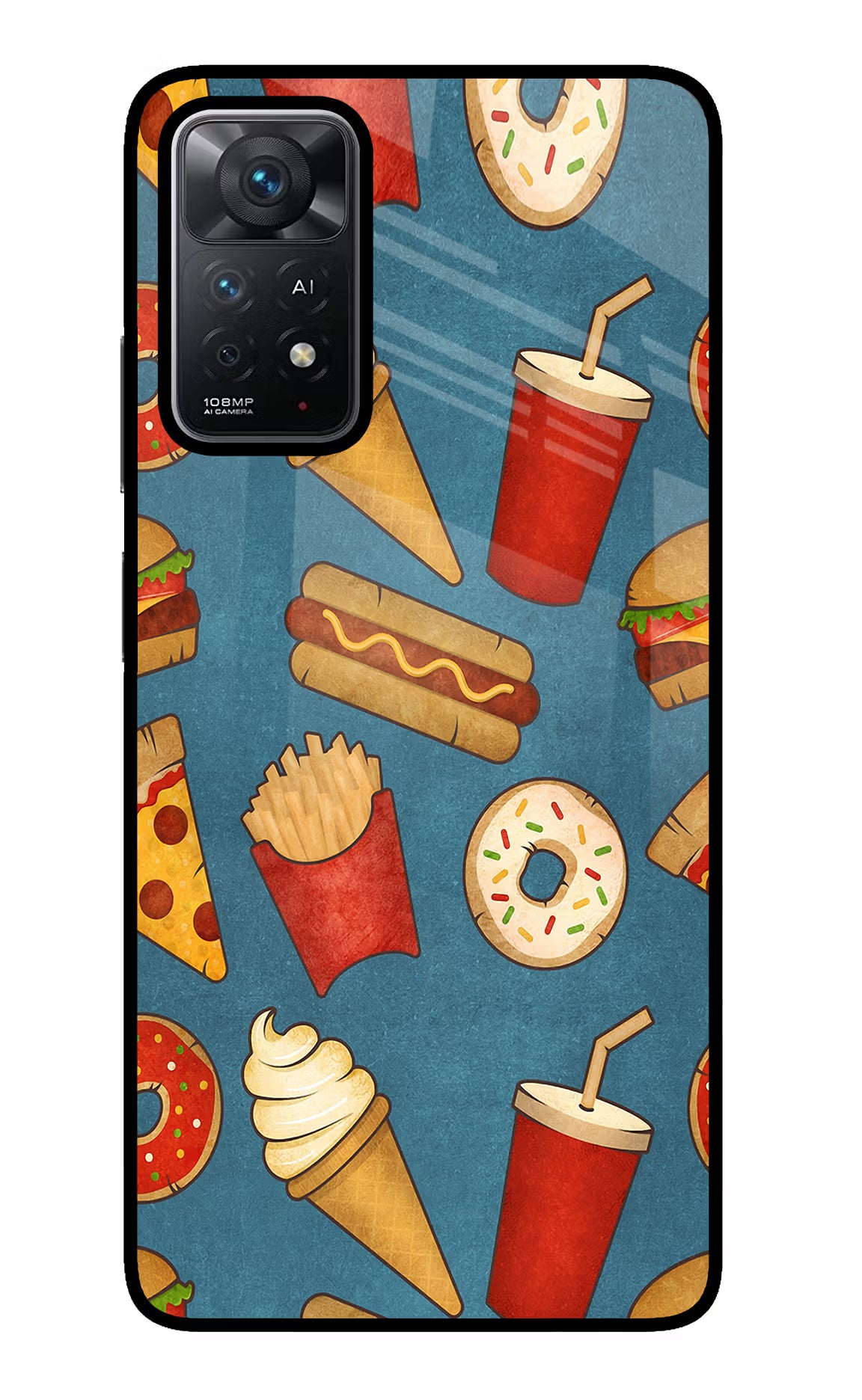 Foodie Redmi Note 11 Pro+ 5G Back Cover - Foodie Redmi Note 11 Pro+ 5G Glass Case Back Cover by Casekaro Foodie Redmi Note 11 Pro+ 5G Glass Case Back Cover by Casekaro
