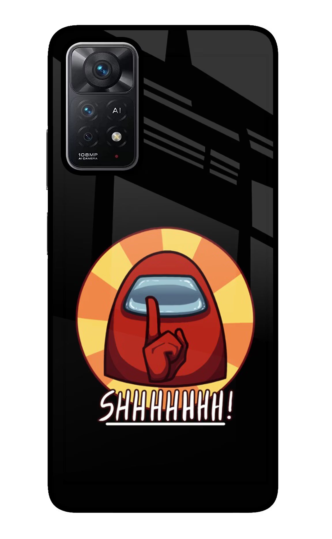 Among Us Shhh! Redmi Note 11 Pro+ 5G Glass Case - Among Us Shhh! Redmi Note 11 Pro+ 5G Glass Case Among Us Shhh! Redmi Note 11 Pro+ 5G Glass Case