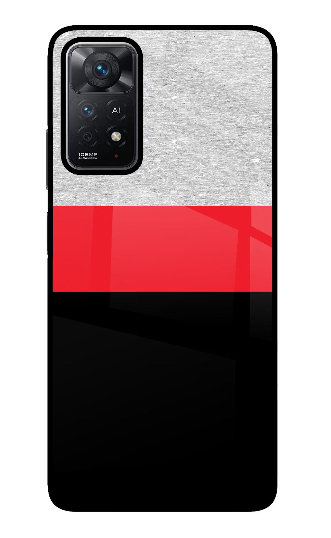 Tri Color Pattern Redmi Note 11 Pro+ 5G Glass Case - Tri Color Pattern Redmi Note 11 Pro+ 5G Glass Case Tri Color Pattern Redmi Note 11 Pro+ 5G Glass Case