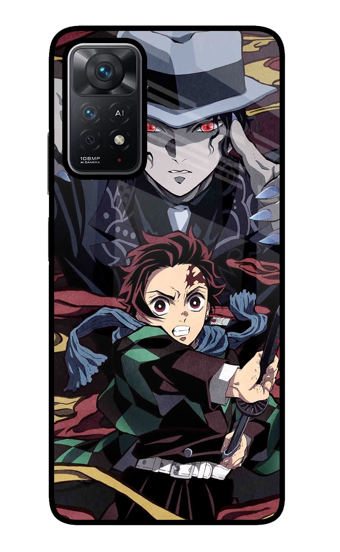 Demon Slayer Redmi Note 11 Pro+ 5G Glass Case - Demon Slayer Redmi Note 11 Pro+ 5G Glass Case Demon Slayer Redmi Note 11 Pro+ 5G Glass Case