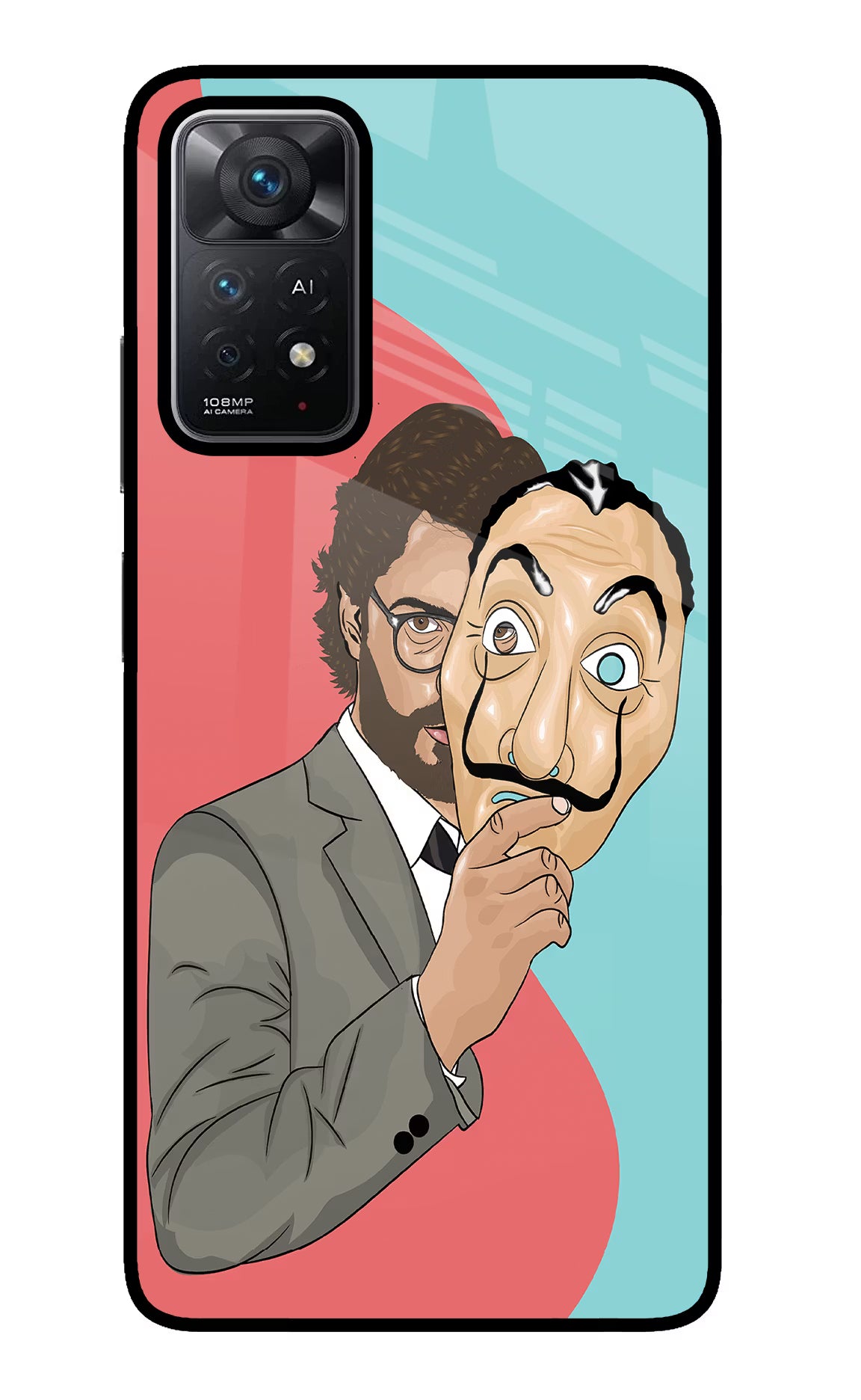Professor Redmi Note 11 Pro+ 5G Back Cover - Professor Redmi Note 11 Pro+ 5G Glass Case Back Cover by Casekaro Professor Redmi Note 11 Pro+ 5G Glass Case Back Cover by Casekaro