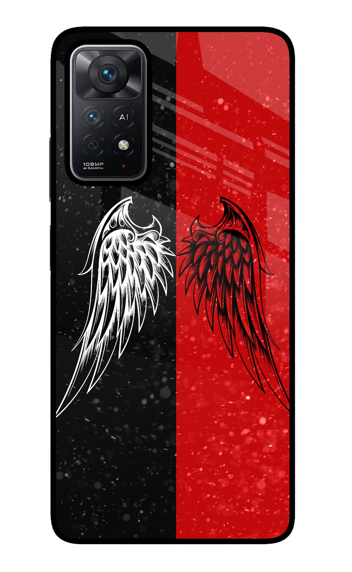 Wings Redmi Note 11 Pro+ 5G Glass Case - Wings Redmi Note 11 Pro+ 5G Glass Case Wings Redmi Note 11 Pro+ 5G Glass Case