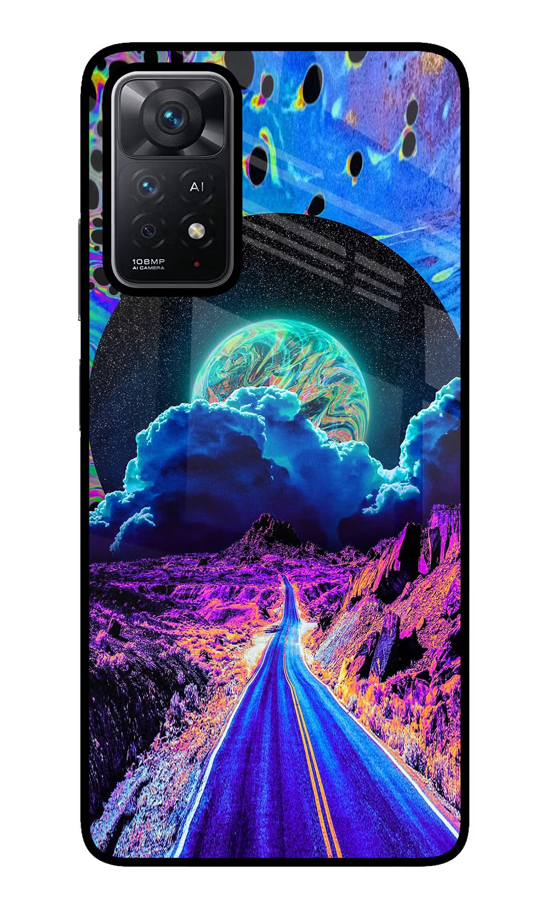 Psychedelic Painting Redmi Note 11 Pro+ 5G Glass Case - Psychedelic Painting Redmi Note 11 Pro+ 5G Glass Case Psychedelic Painting Redmi Note 11 Pro+ 5G Glass Case