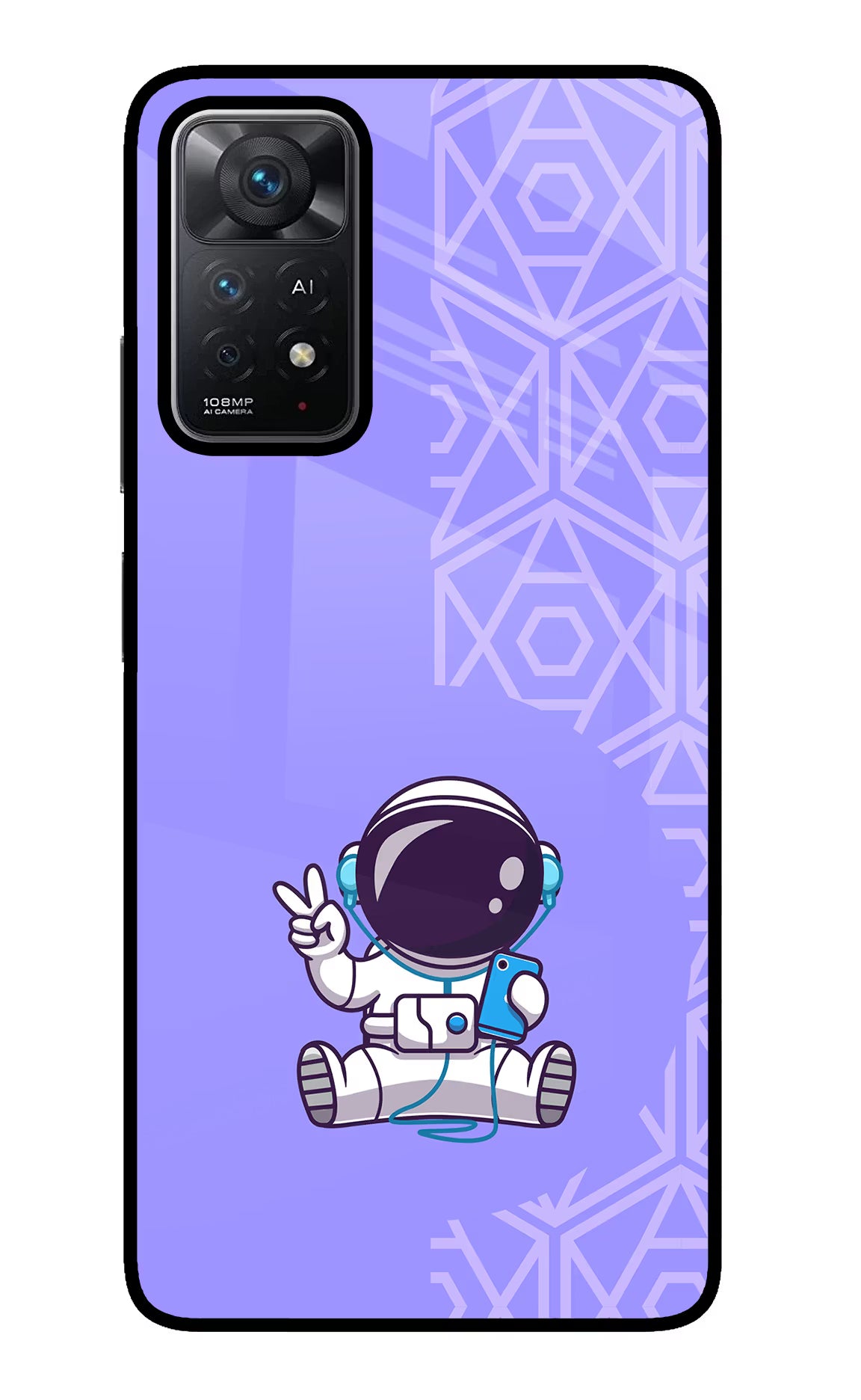 Cute Astronaut Chilling Redmi Note 11 Pro+ 5G Glass Case - Cute Astronaut Chilling Redmi Note 11 Pro+ 5G Glass Case Cute Astronaut Chilling Redmi Note 11 Pro+ 5G Glass Case