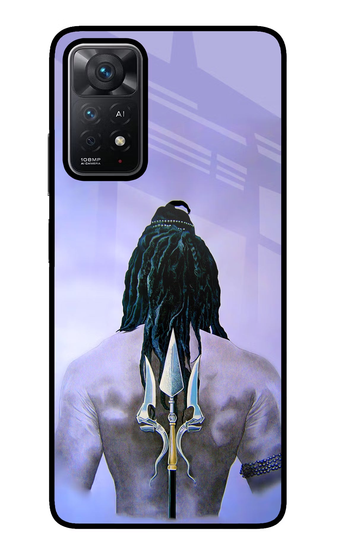 Shiva Redmi Note 11 Pro+ 5G Back Cover - Shiva Redmi Note 11 Pro+ 5G Glass Case Back Cover by Casekaro Shiva Redmi Note 11 Pro+ 5G Glass Case Back Cover by Casekaro