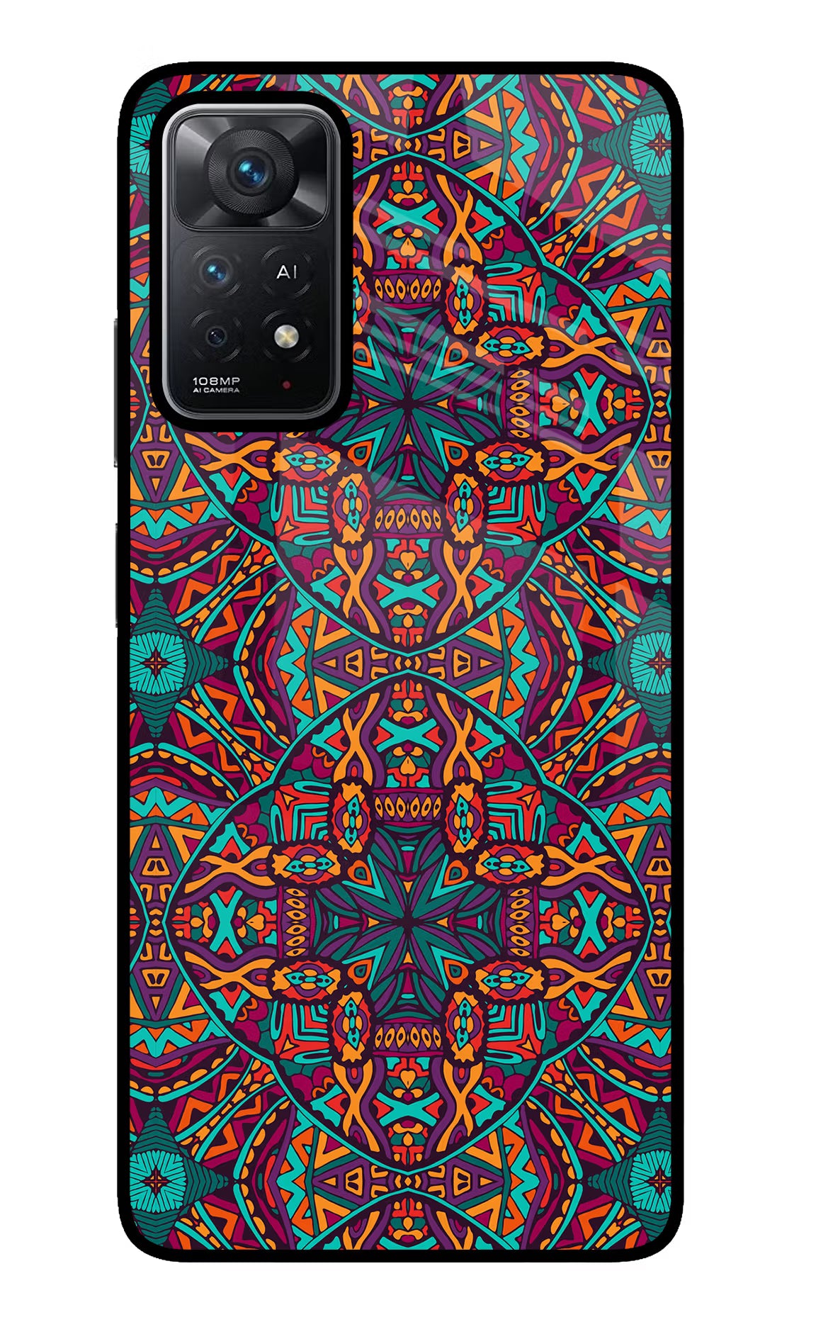 Colour Mandala Redmi Note 11 Pro+ 5G Glass Case - Colour Mandala Redmi Note 11 Pro+ 5G Glass Case Colour Mandala Redmi Note 11 Pro+ 5G Glass Case