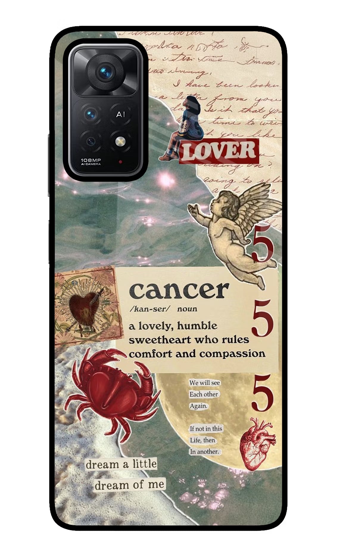 Cancer Zodiac Redmi Note 11 Pro+ 5G Back Cover - Cancer Zodiac Redmi Note 11 Pro+ 5G Glass Case Back Cover by Casekaro Cancer Zodiac Redmi Note 11 Pro+ 5G Glass Case Back Cover by Casekaro