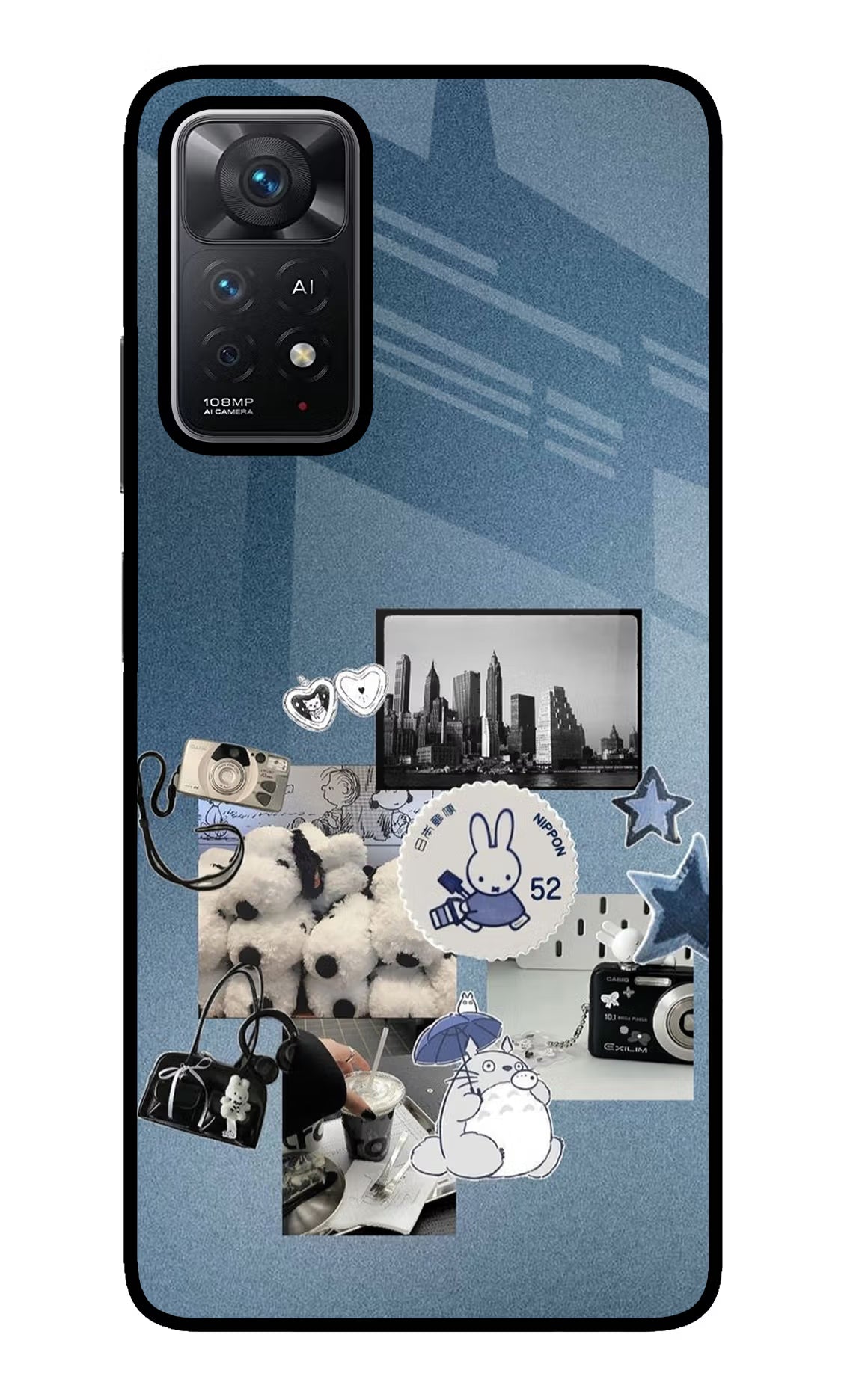 Miffy Redmi Note 11 Pro+ 5G Back Cover - Miffy Redmi Note 11 Pro+ 5G Glass Case Back Cover by Casekaro Miffy Redmi Note 11 Pro+ 5G Glass Case Back Cover by Casekaro