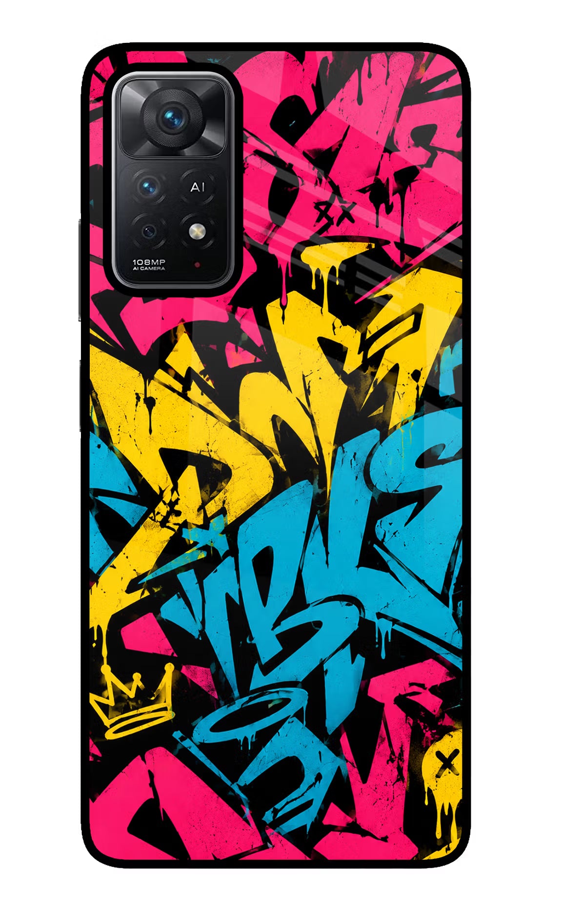 Graffiti Vibe Redmi Note 11 Pro+ 5G Glass Case - Graffiti Vibe Redmi Note 11 Pro+ 5G Glass Case Graffiti Vibe Redmi Note 11 Pro+ 5G Glass Case