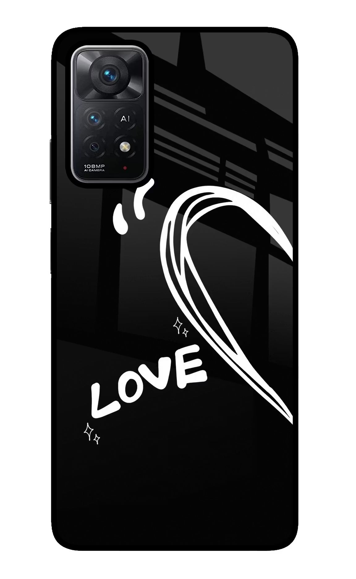 Love Line Redmi Note 11 Pro+ 5G Glass Case - Love Line Redmi Note 11 Pro+ 5G Glass Case Love Line Redmi Note 11 Pro+ 5G Glass Case
